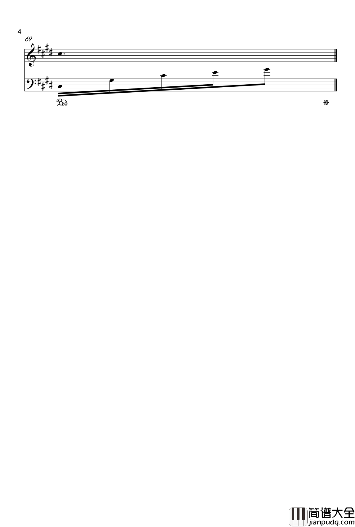 仿夜钢琴谱_xvv12345