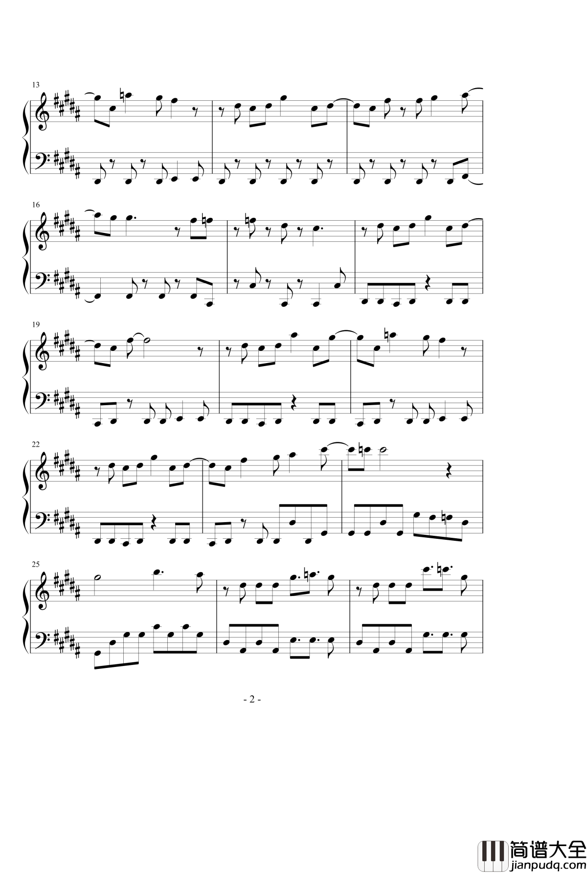 Absolute_Soul钢琴谱[绝对双刃OP]