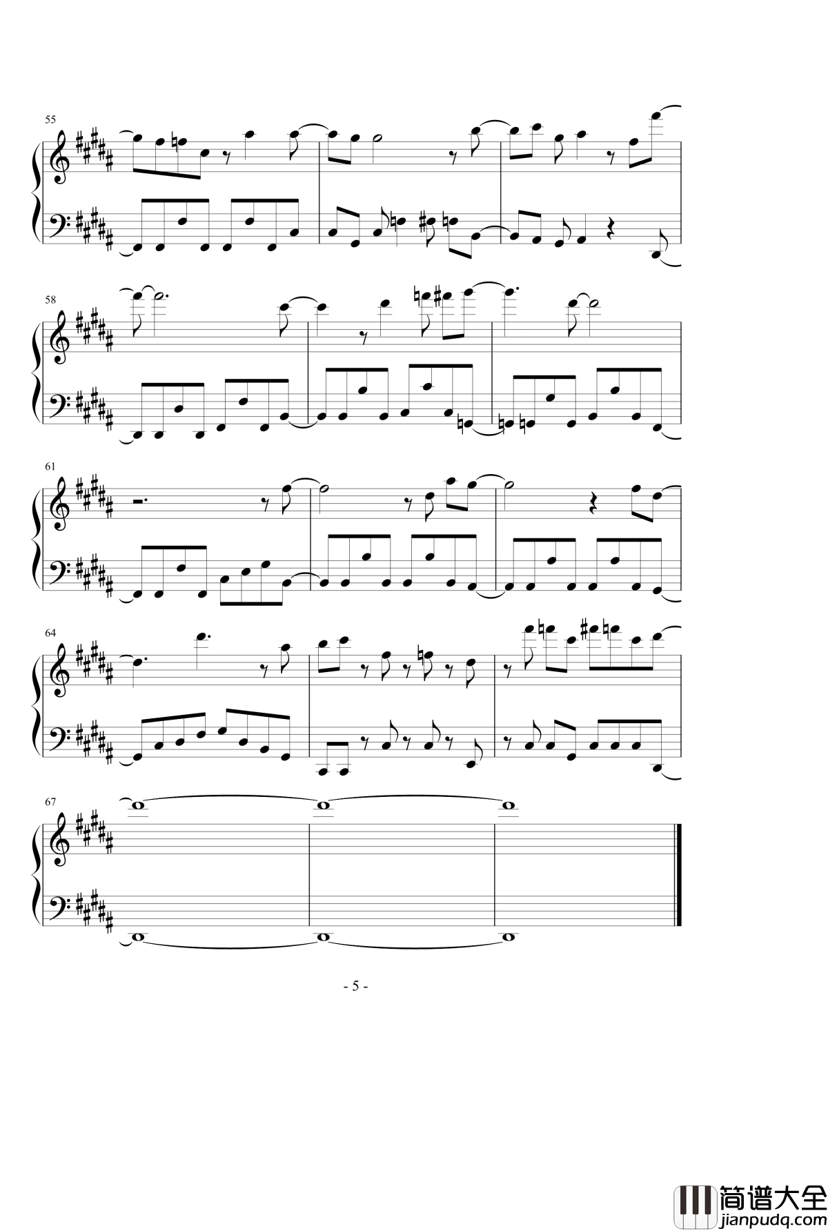 Absolute_Soul钢琴谱[绝对双刃OP]