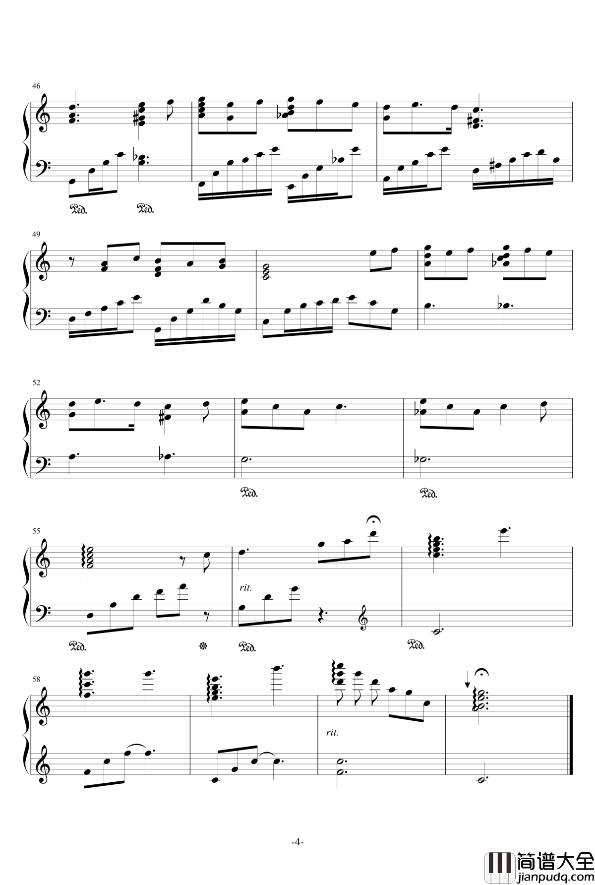 _優しい風が吹くあの場所で钢琴谱_春日野穹_缘之空插曲