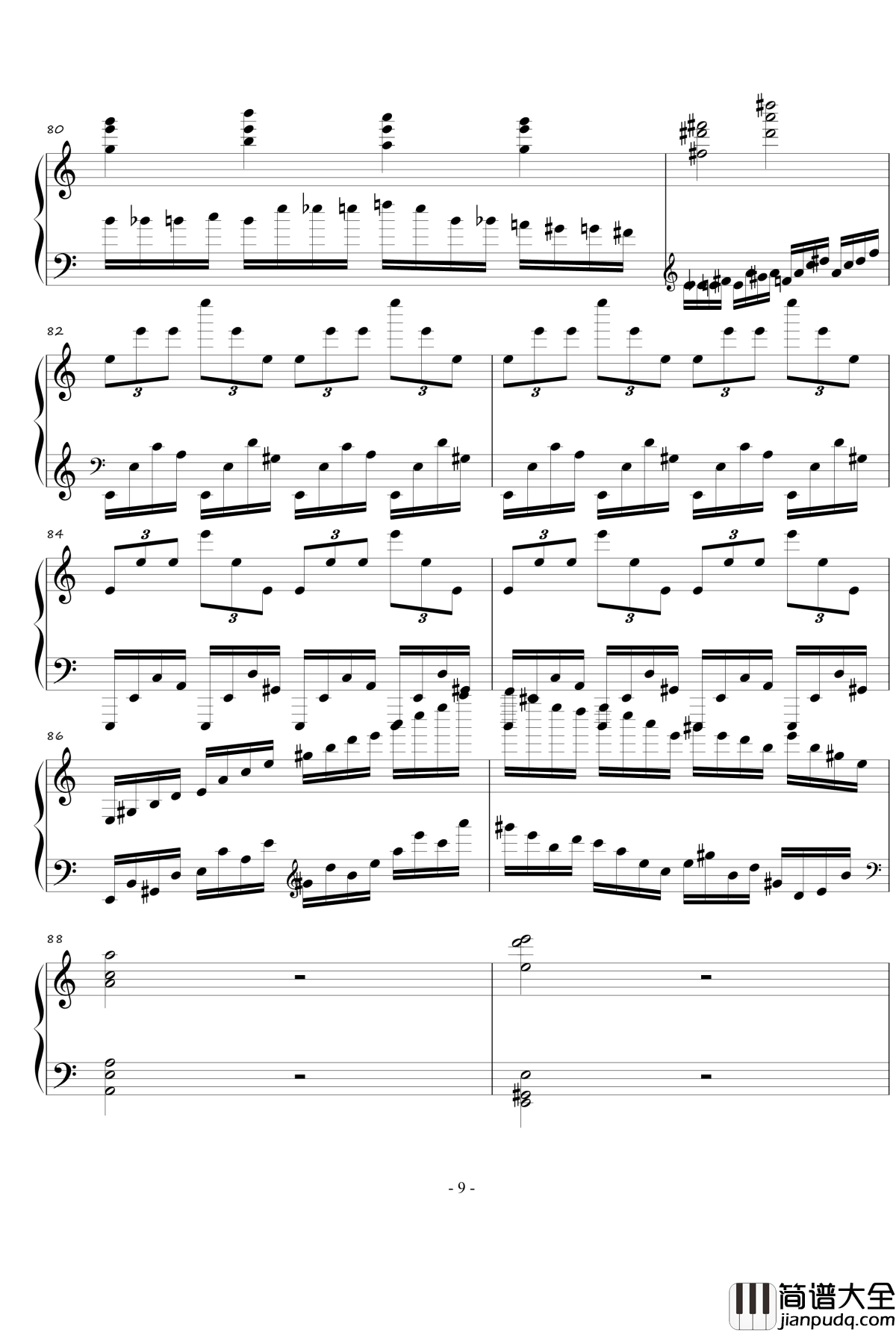 火星练习曲钢琴谱Op.2_No.4_火星先生