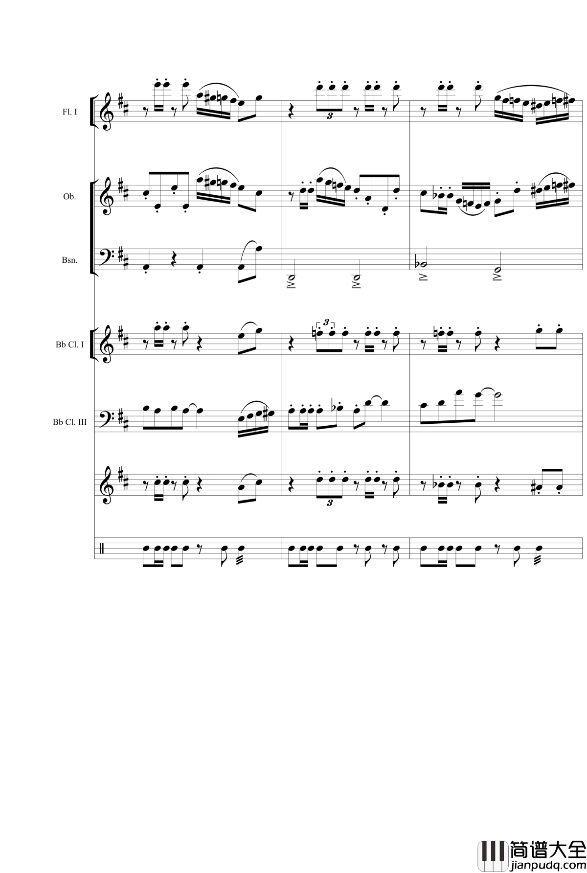 两只鸡的争斗进行曲钢琴谱_wudildy