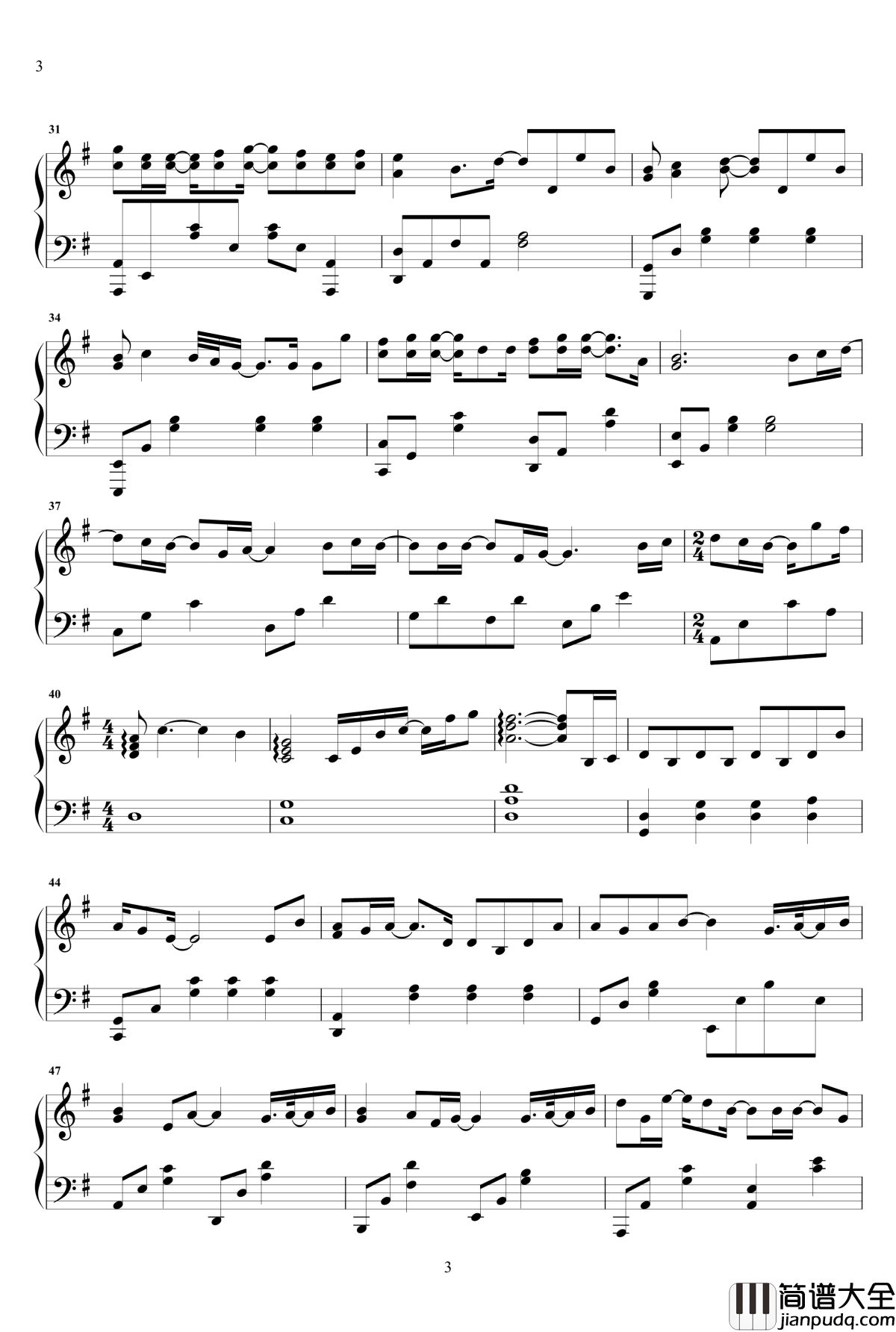 可乐钢琴谱_赵浴辰