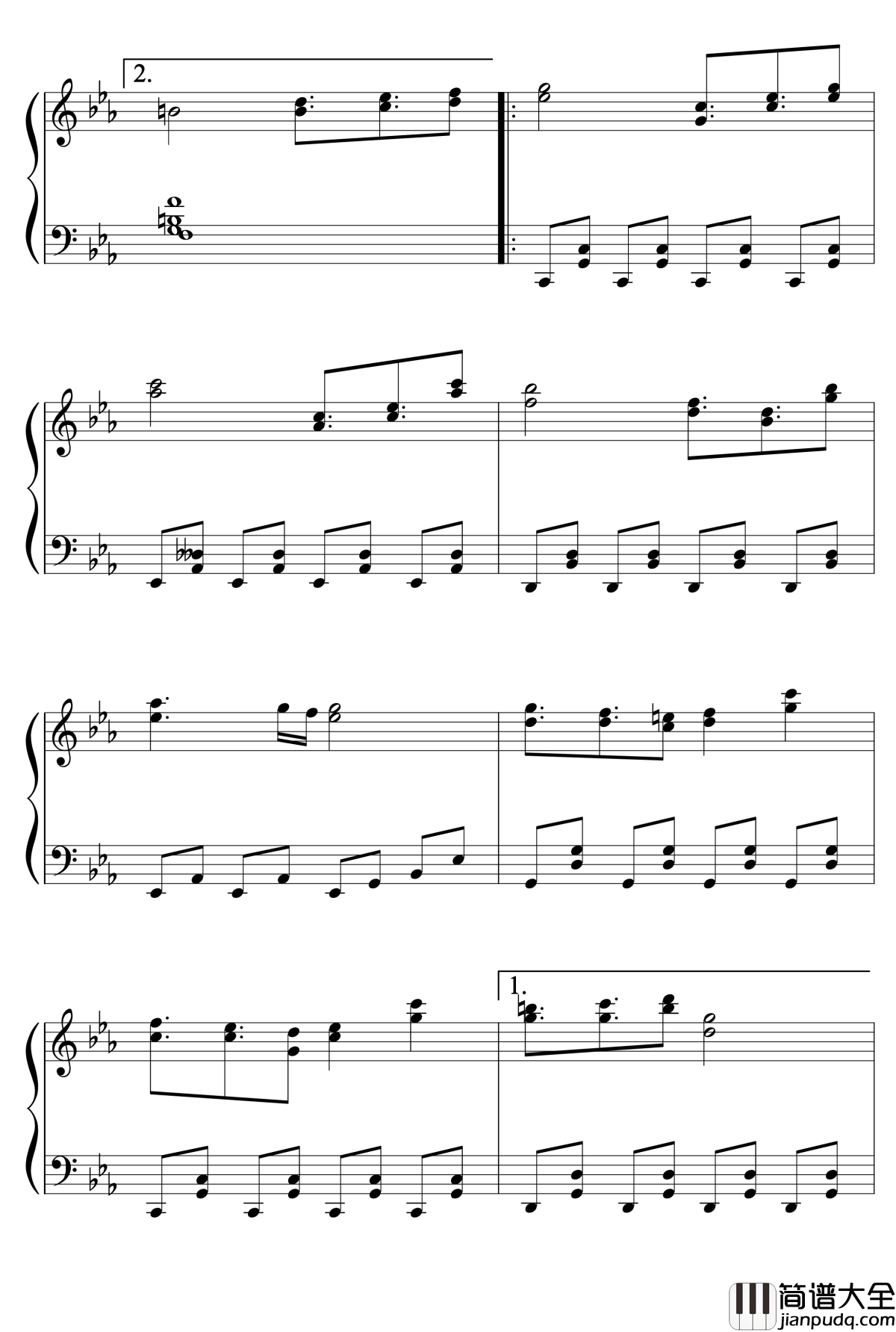 不可思议之国的爱丽丝钢琴谱_zun