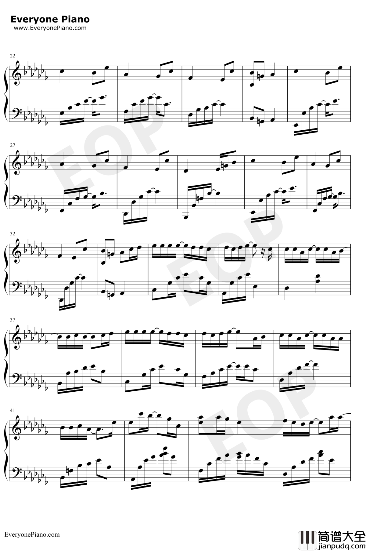 死一样的痛过_钢琴谱_MC梦