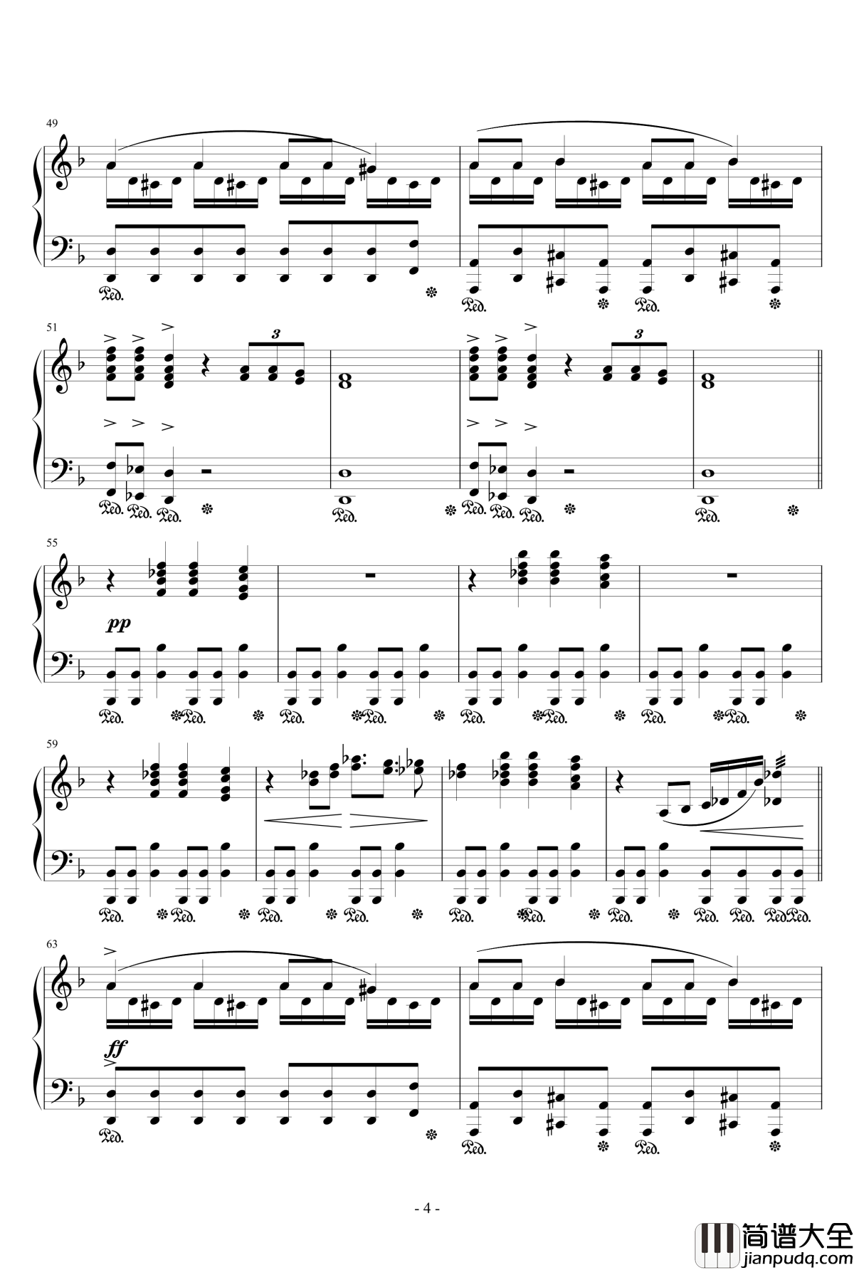 片翼の天使钢琴谱_交响乐版_最终幻想