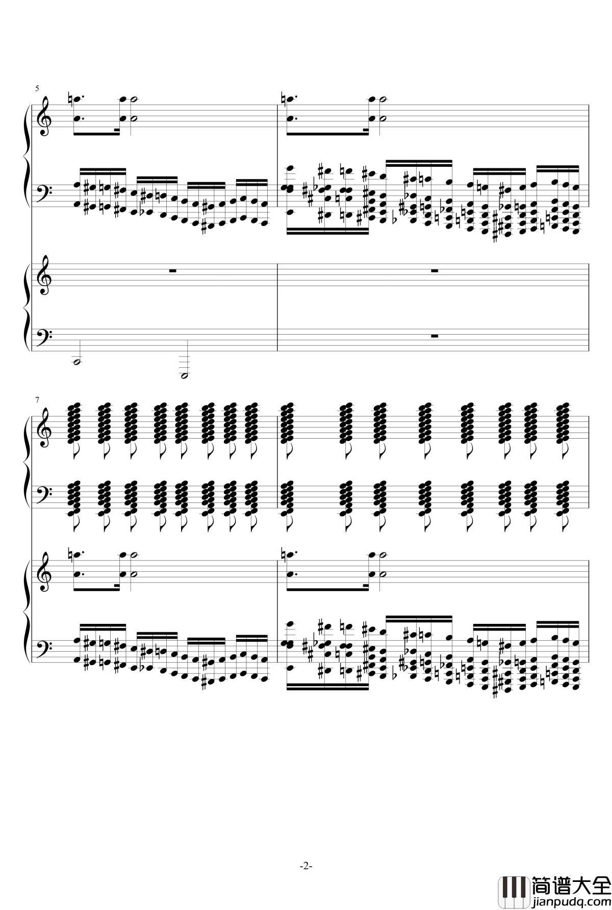 攻打火星第一幕钢琴谱_水星先生