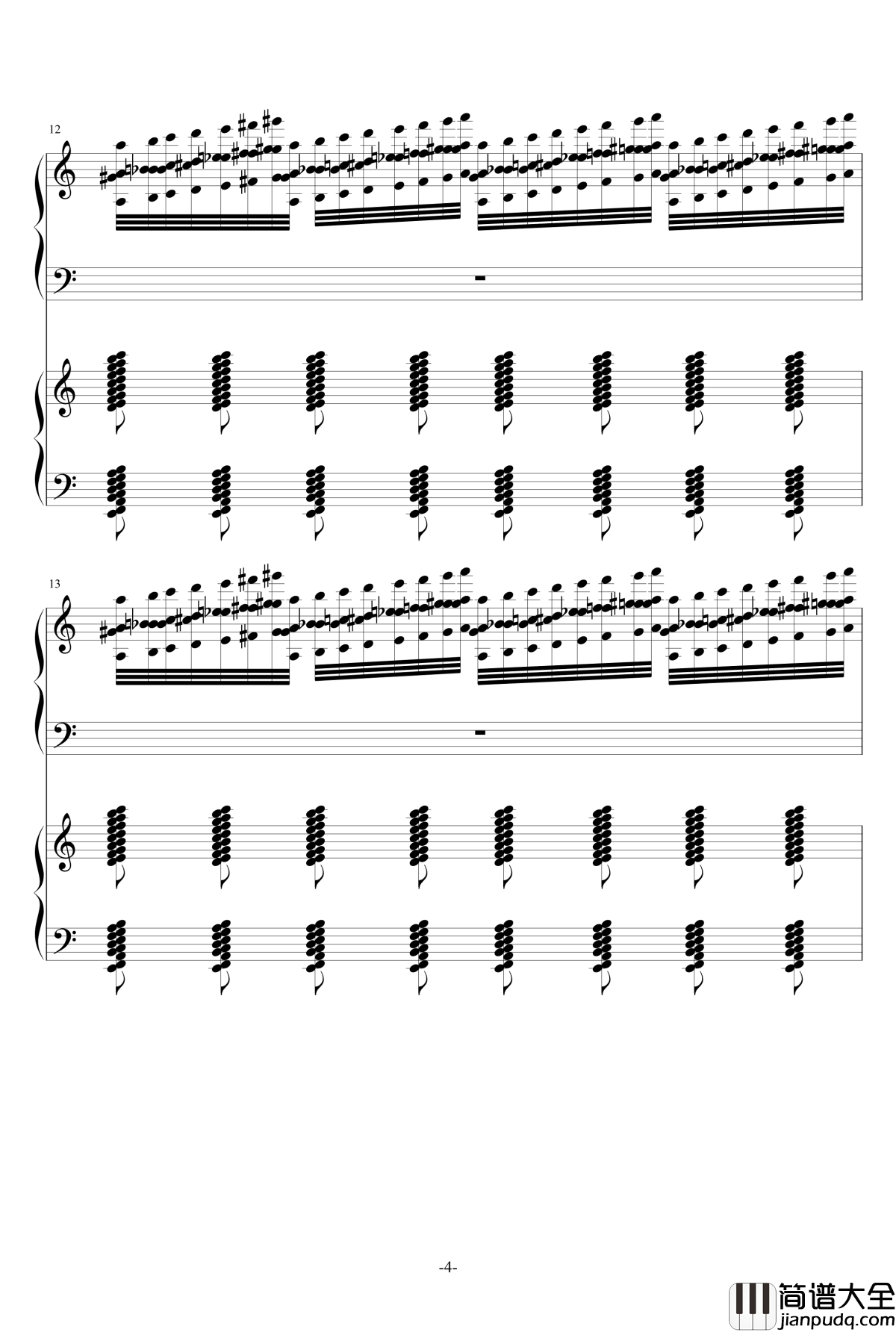 攻打火星第一幕钢琴谱_水星先生