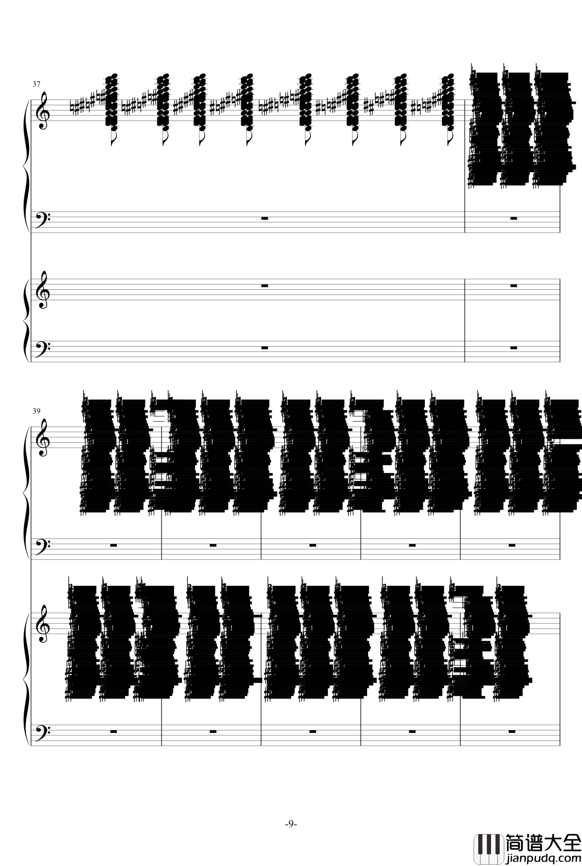 攻打火星第一幕钢琴谱_水星先生