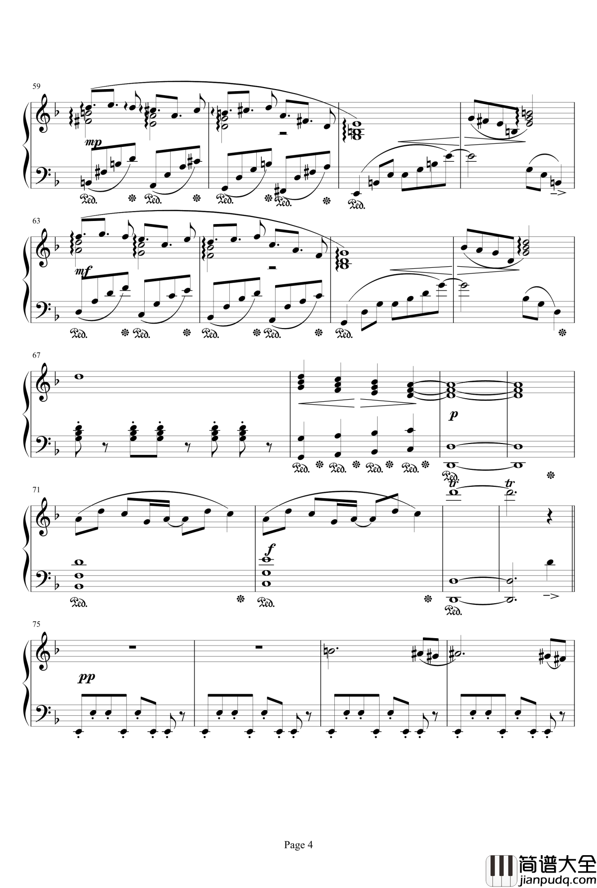 The_Man_With_The_Machine_Gun钢琴谱_最终幻想