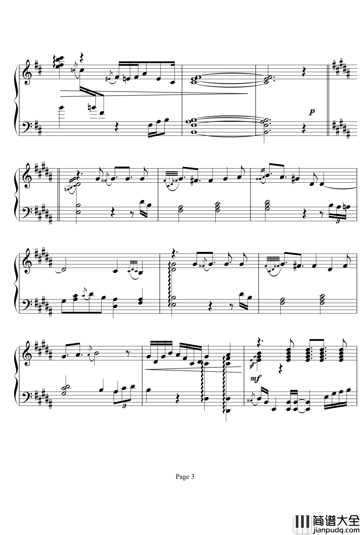 鸟之诗钢琴谱_jazz_麻枝准