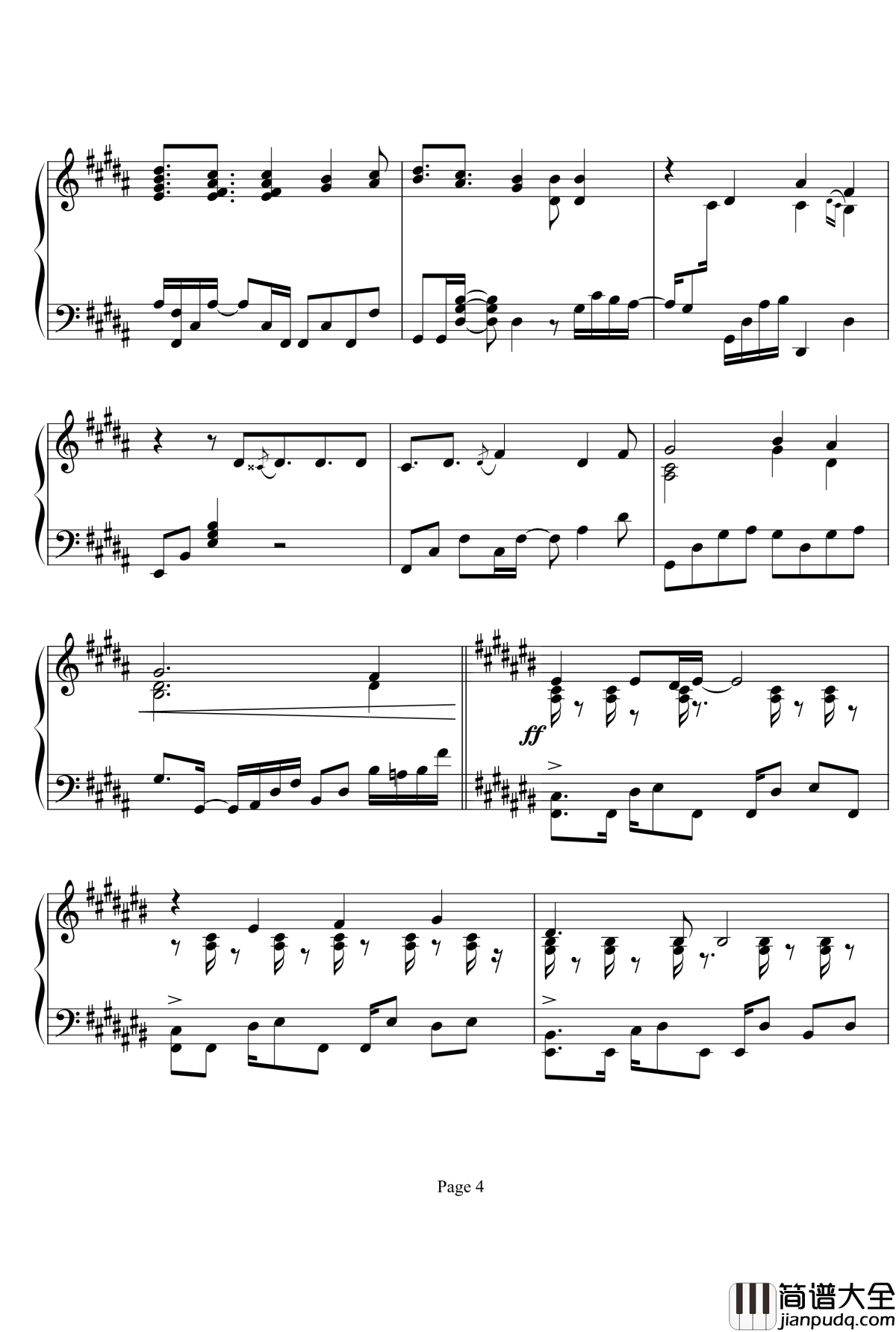 鸟之诗钢琴谱_jazz_麻枝准