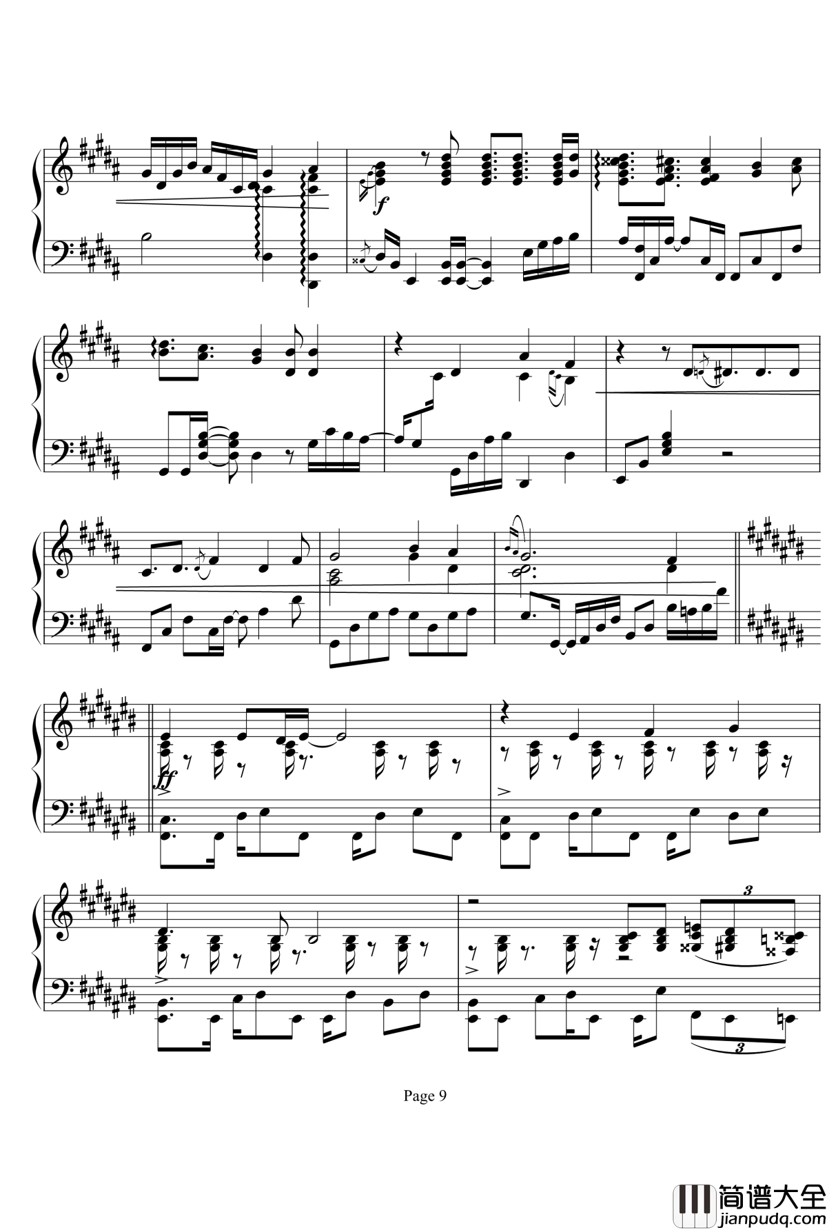 鸟之诗钢琴谱_jazz_麻枝准