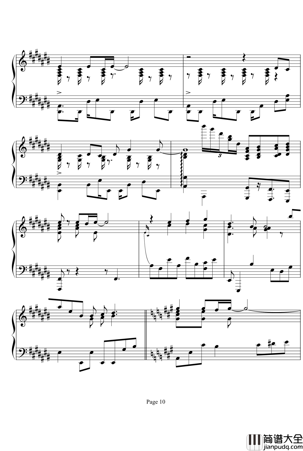 鸟之诗钢琴谱_jazz_麻枝准