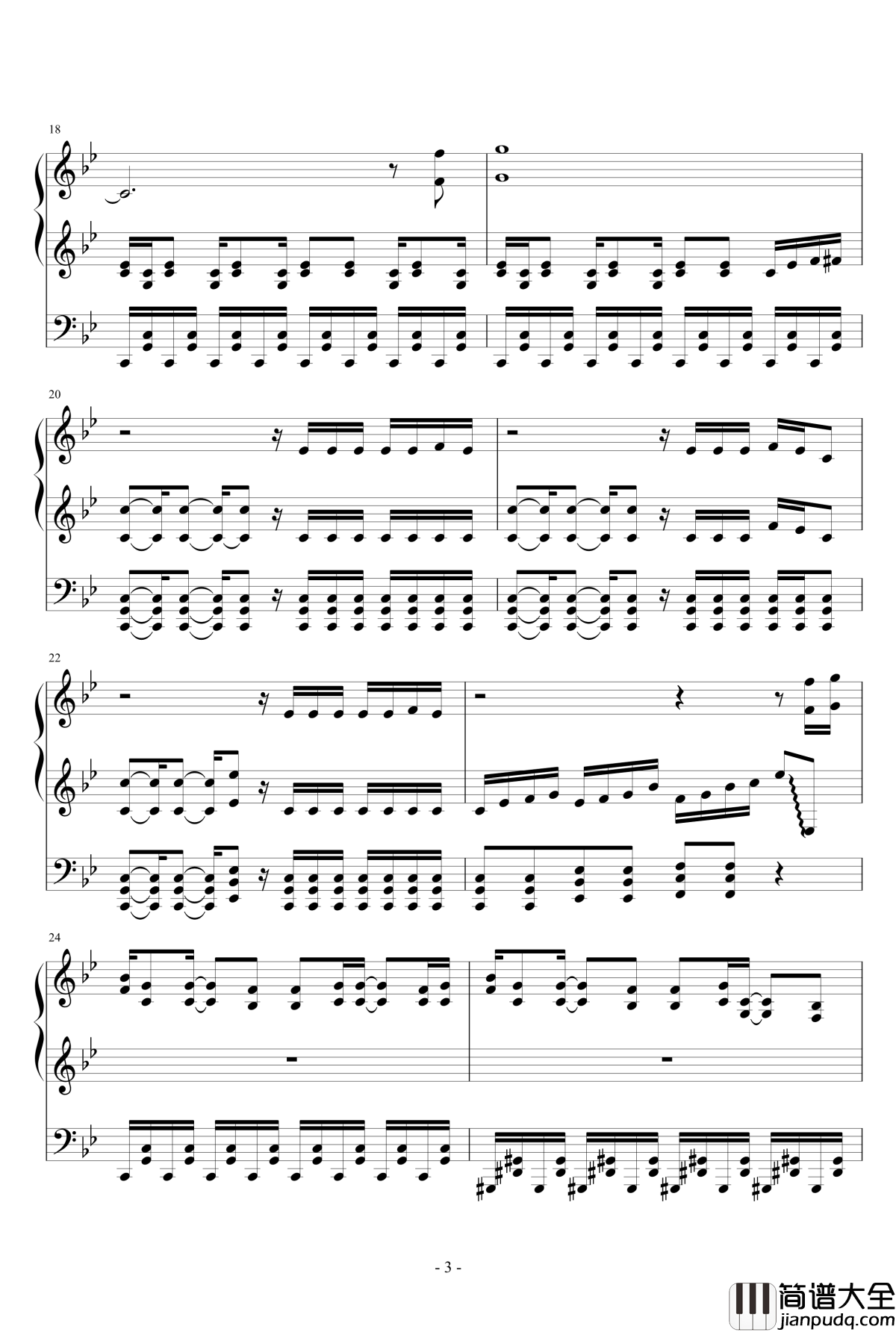 Borderland钢琴谱_【军火女王op版本】_川田まみ