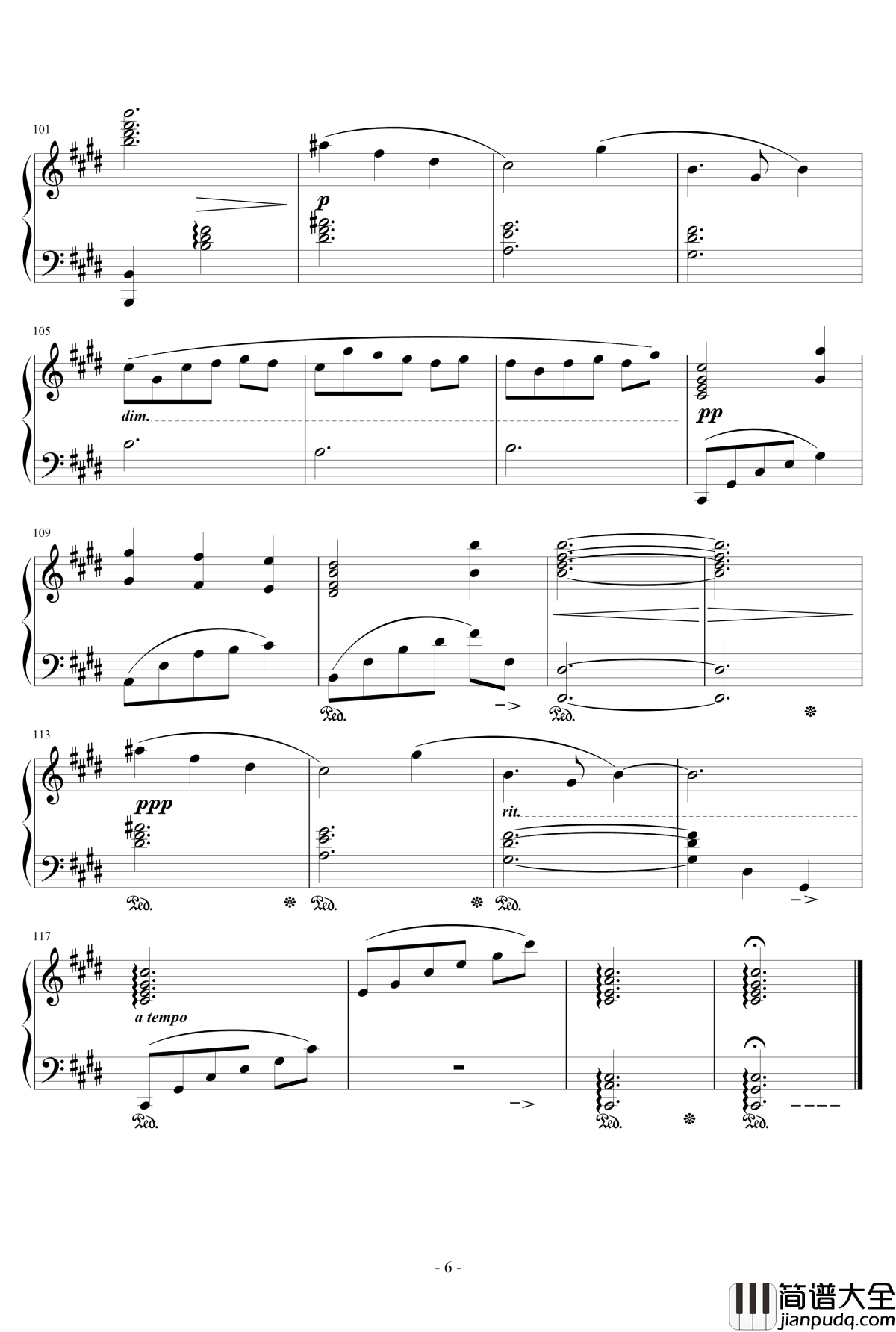 To_Zanarkand钢琴谱_交响乐版_最终幻想