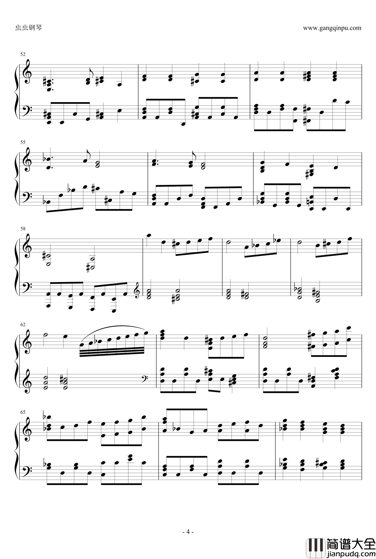 月光钢琴谱_第16话插曲_暗杀教室