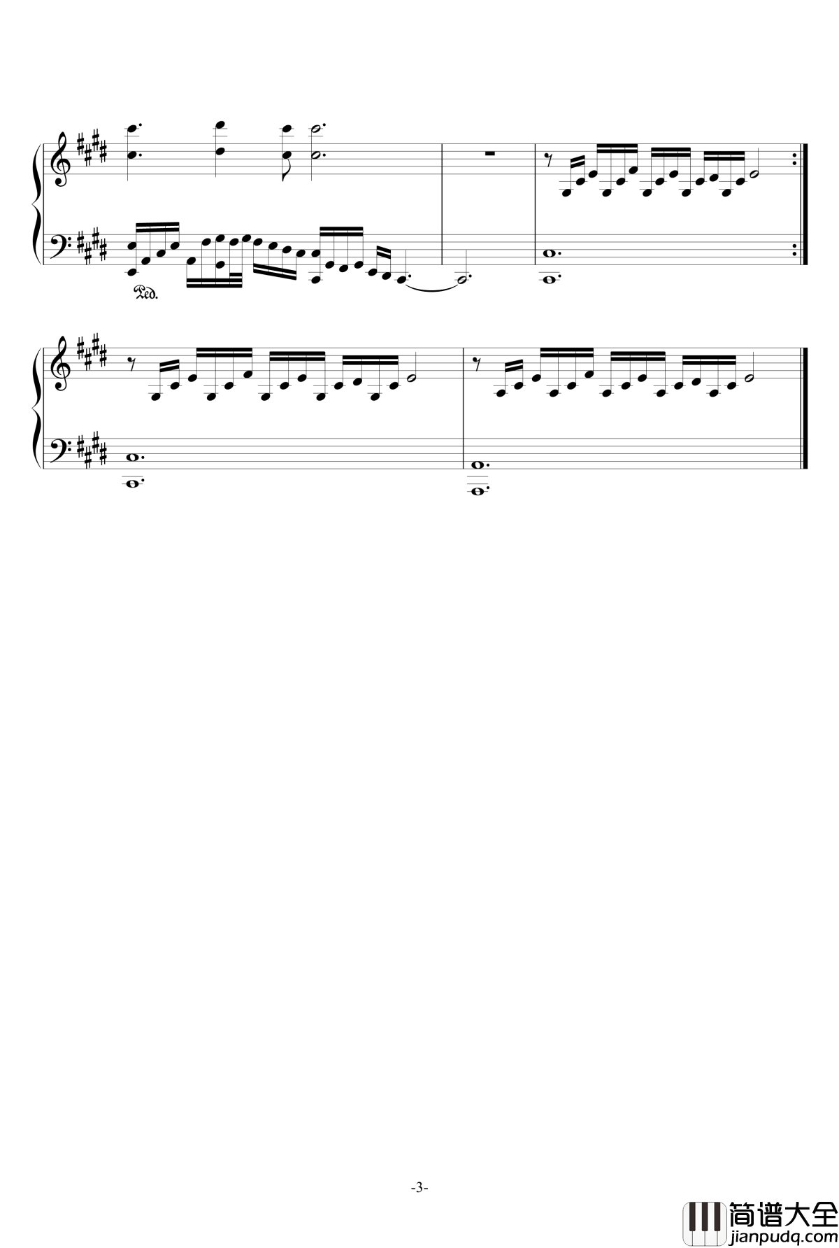 碧之轨迹钢琴谱_昏暗的王座