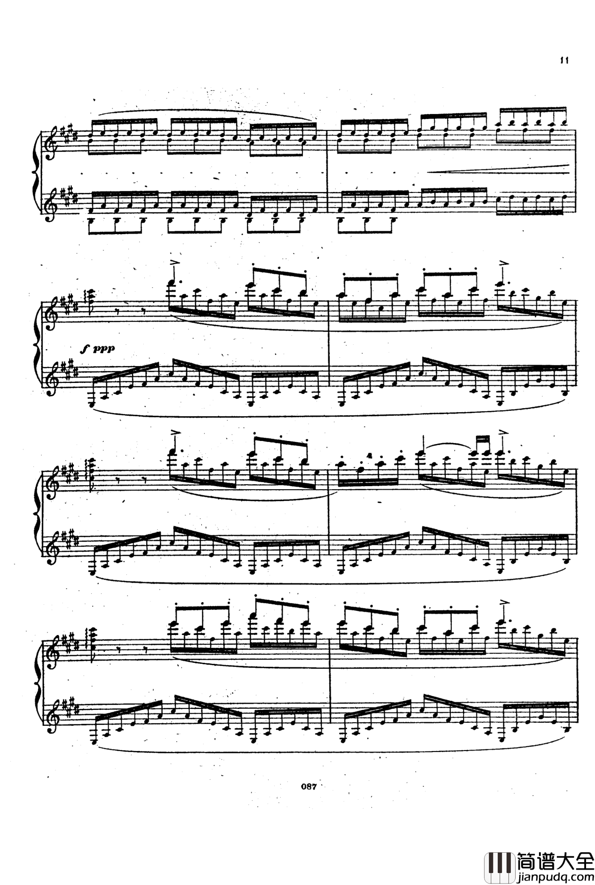 森林低语钢琴谱_瓦格纳