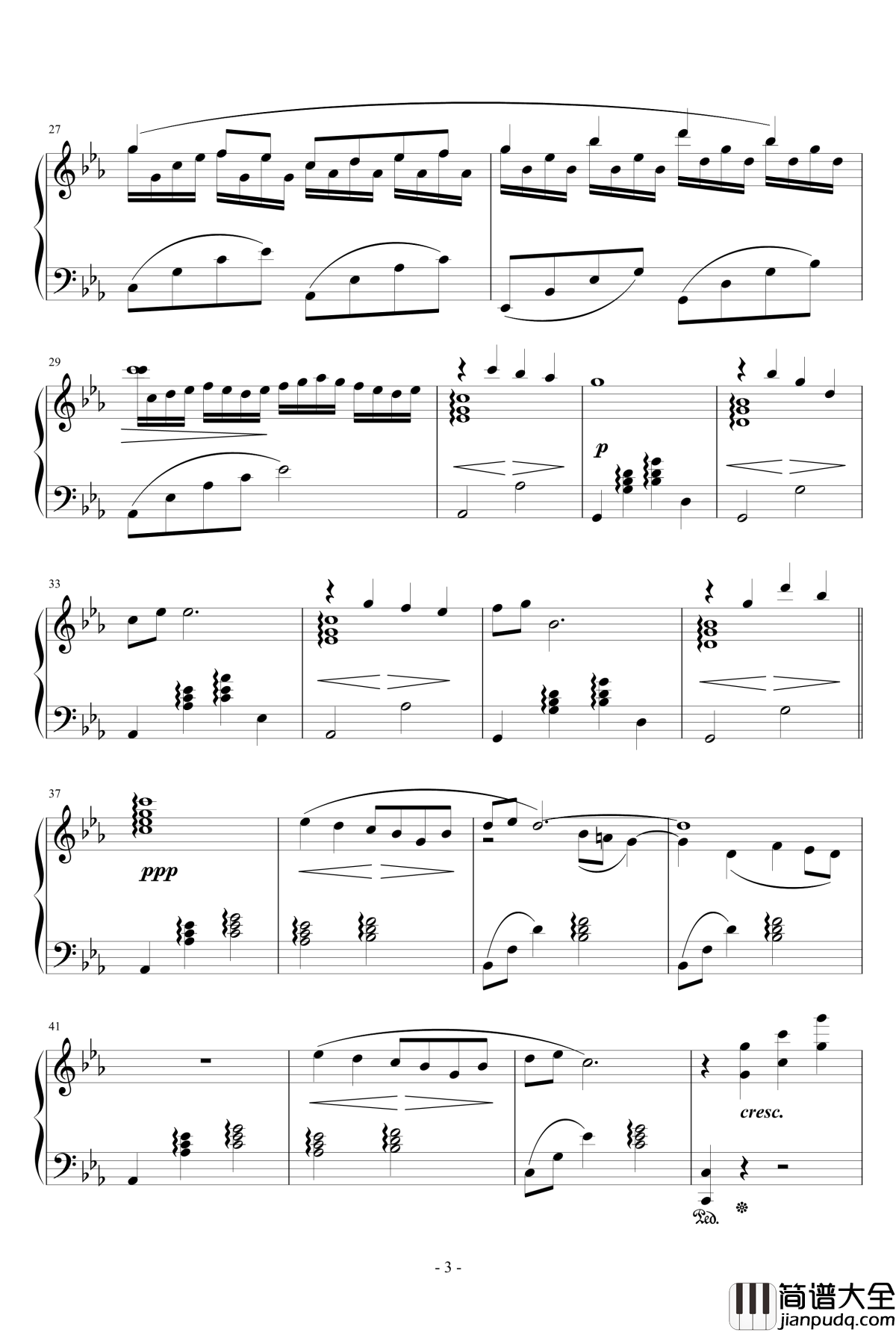 素敵だね钢琴谱_英文版_最终幻想