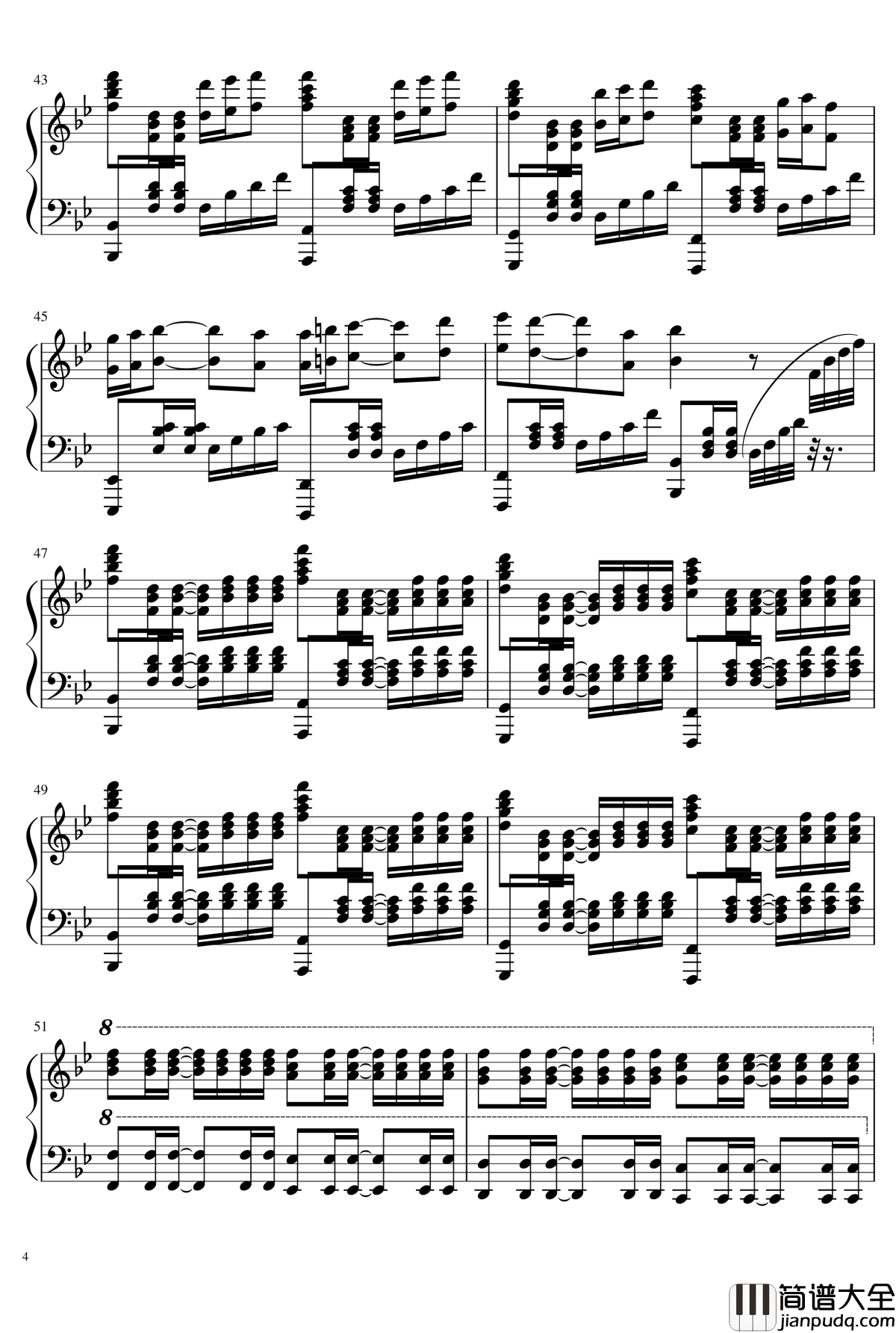 是你鼓励了我钢琴谱_You_Encouraged_Me_吕恒