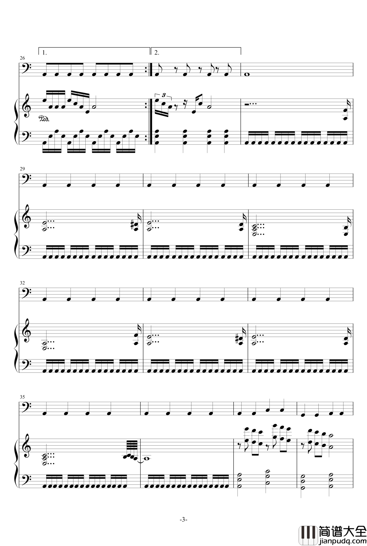 Rain_3钢琴谱_Storm_Dcw