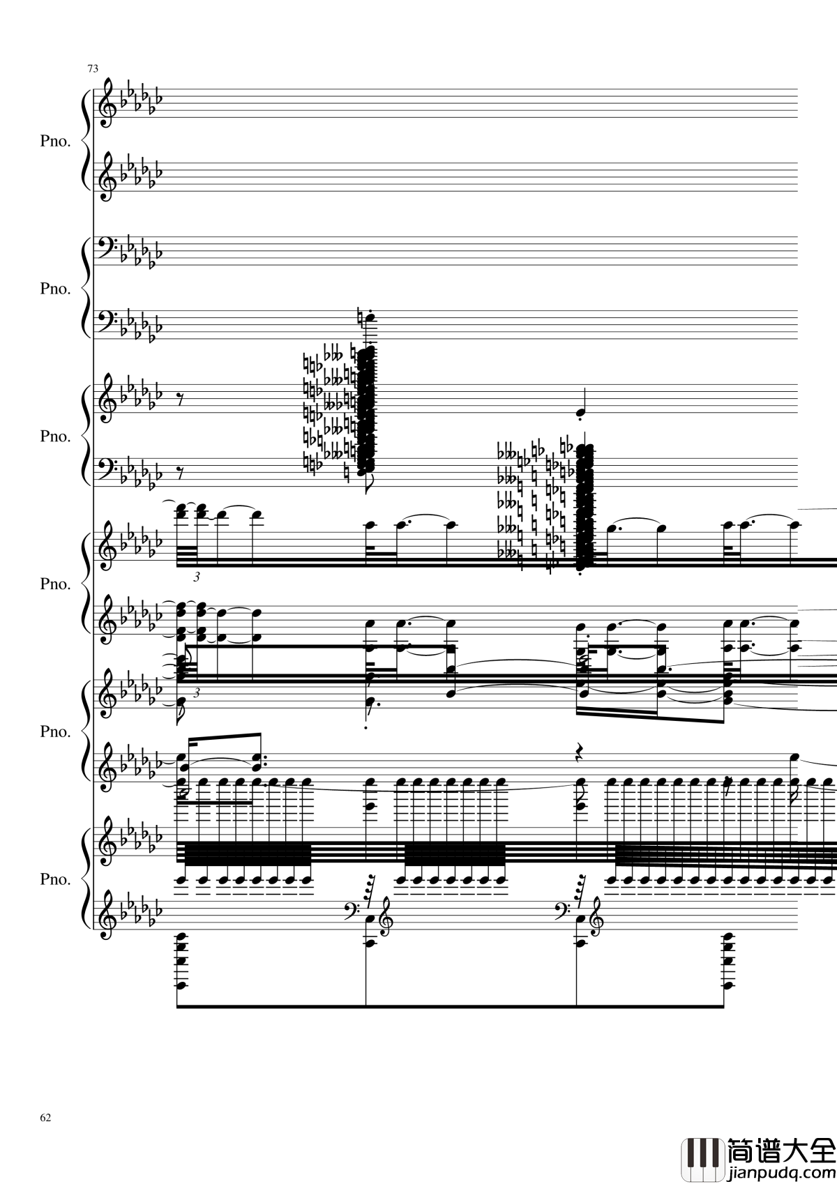 圆周率钢琴谱_黑化_圆周率