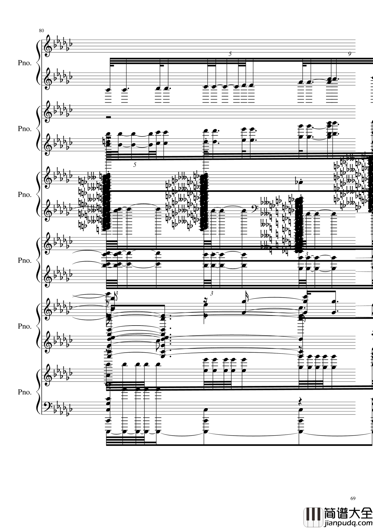圆周率钢琴谱_黑化_圆周率