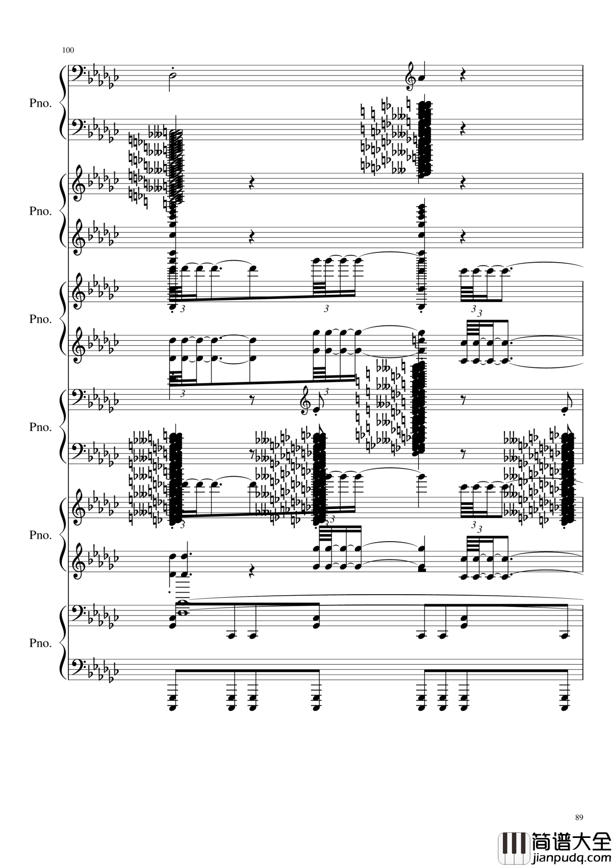 圆周率钢琴谱_黑化_圆周率