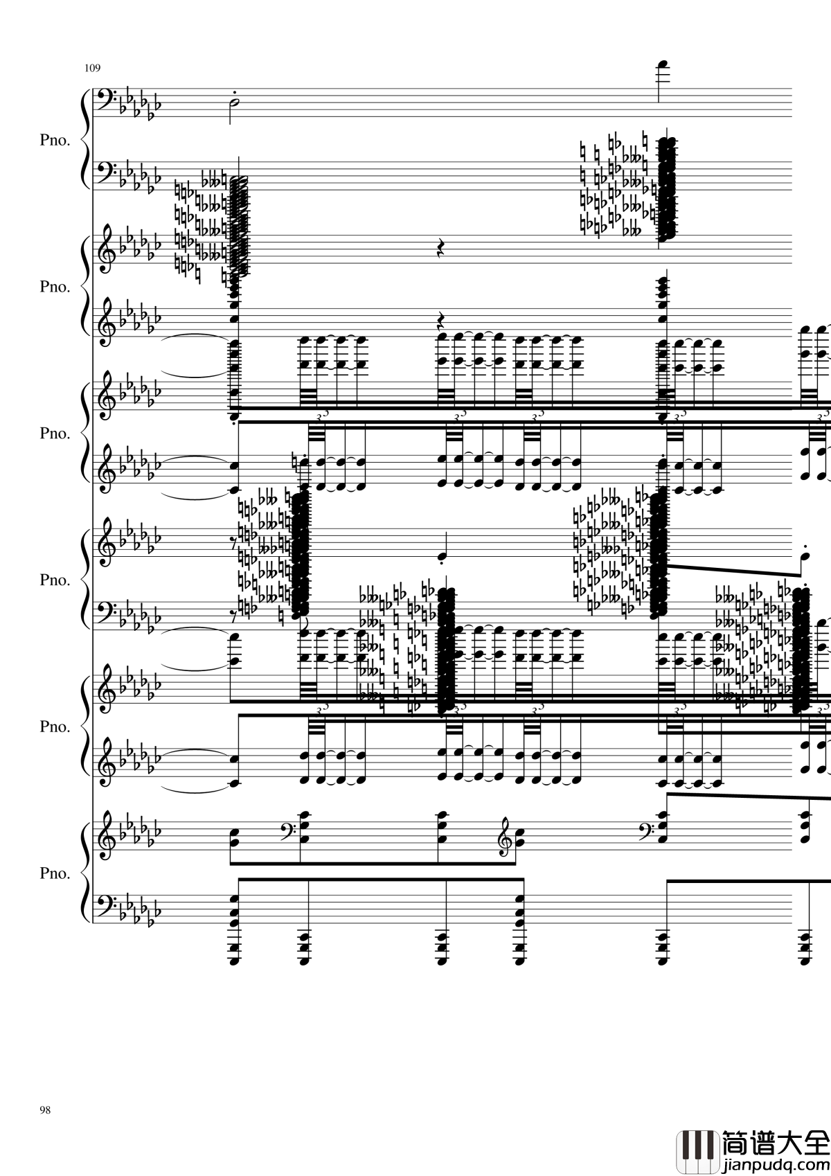 圆周率钢琴谱_黑化_圆周率