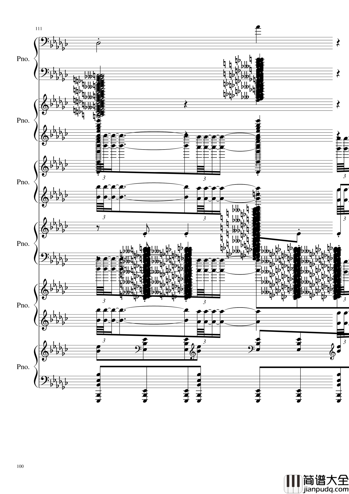 圆周率钢琴谱_黑化_圆周率