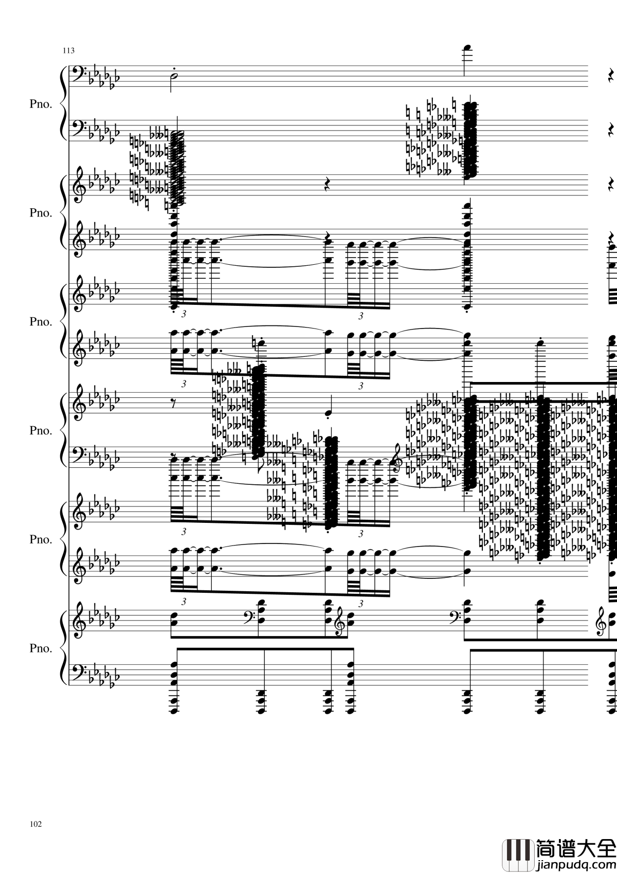 圆周率钢琴谱_黑化_圆周率