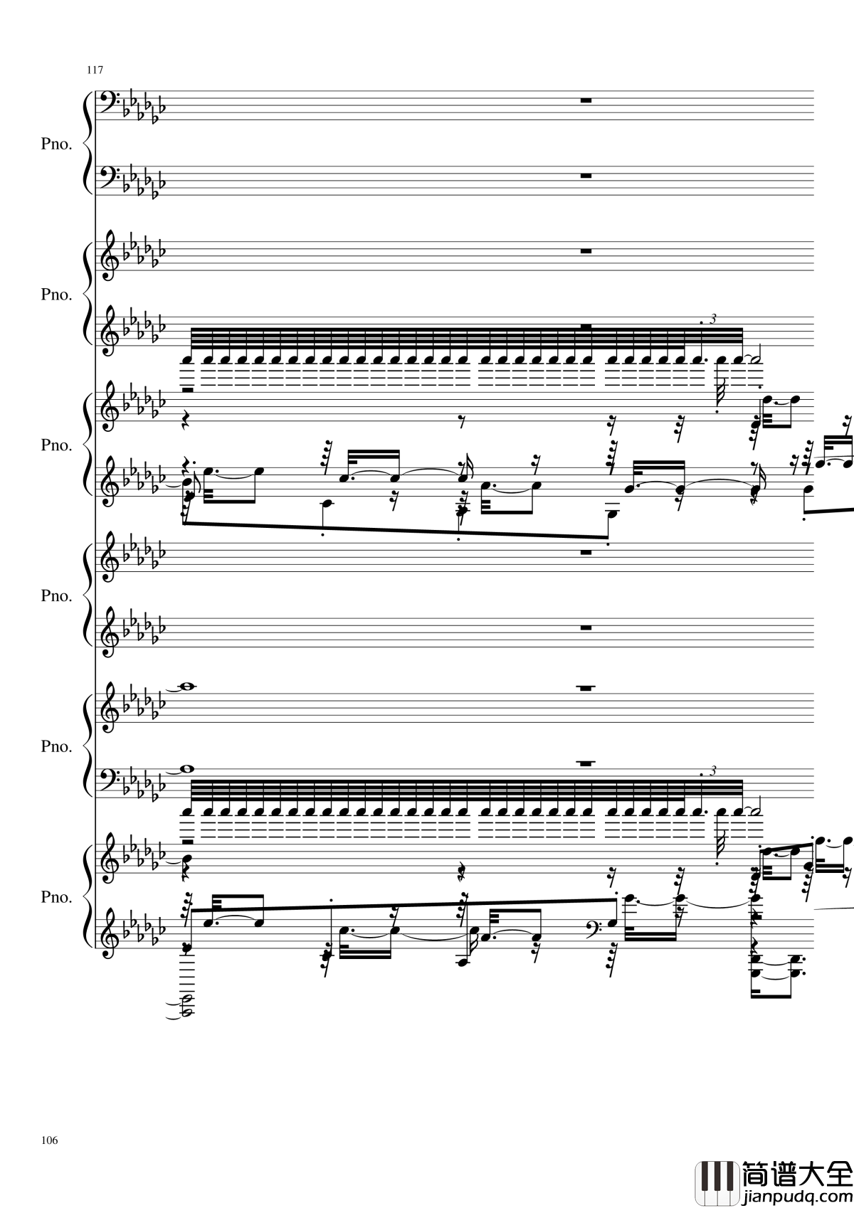 圆周率钢琴谱_黑化_圆周率