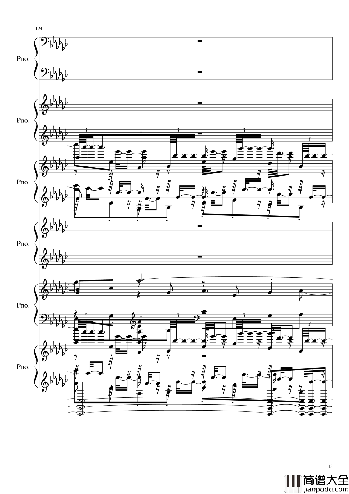 圆周率钢琴谱_黑化_圆周率