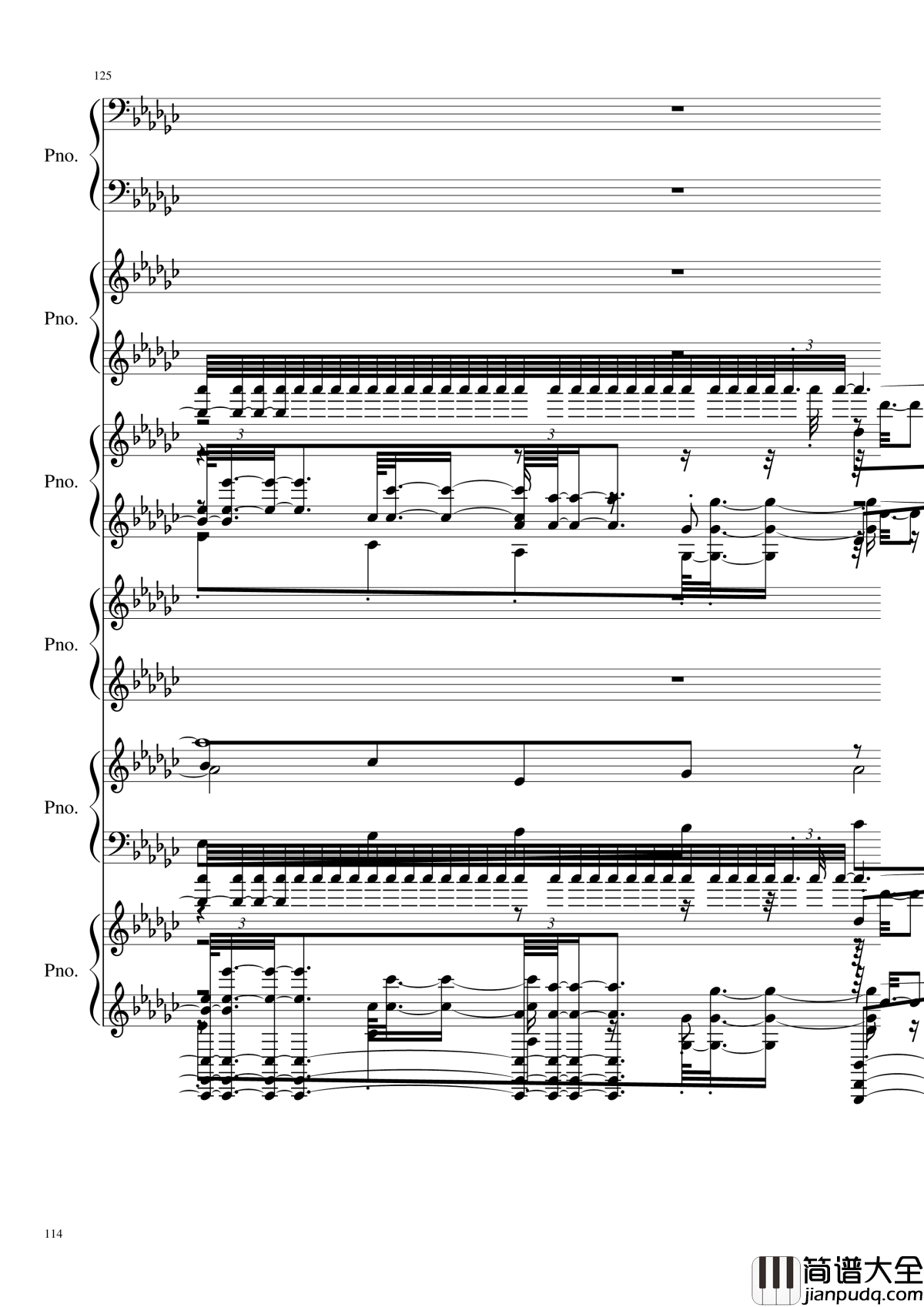 圆周率钢琴谱_黑化_圆周率
