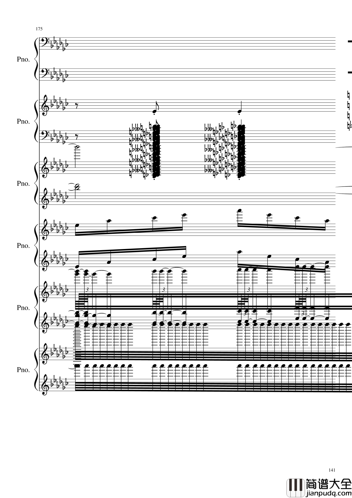 圆周率钢琴谱_黑化_圆周率
