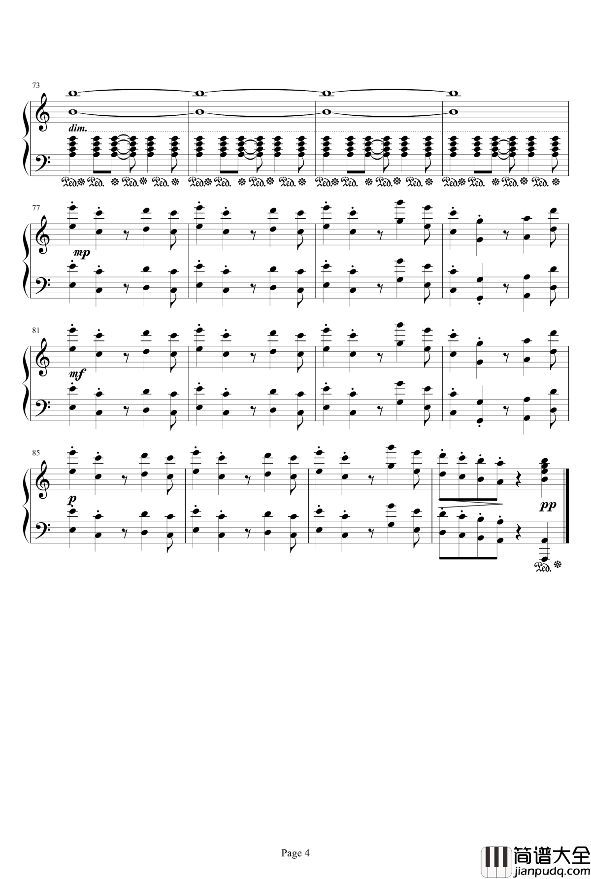 ドレッドンート大爆進钢琴谱！_最终幻想