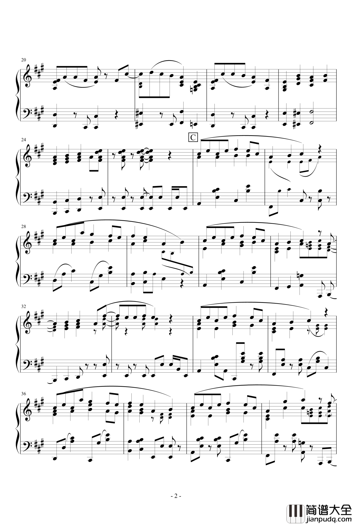 恋钢琴谱_TV_size_星野源