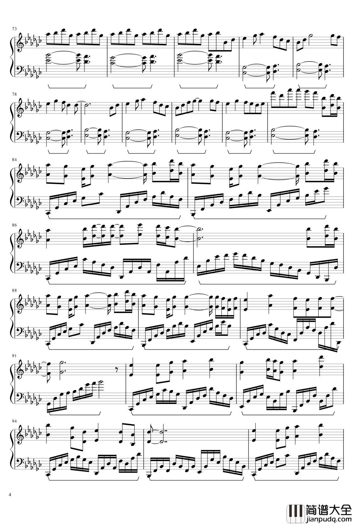 打上花火钢琴谱_米津玄師xDAOKO