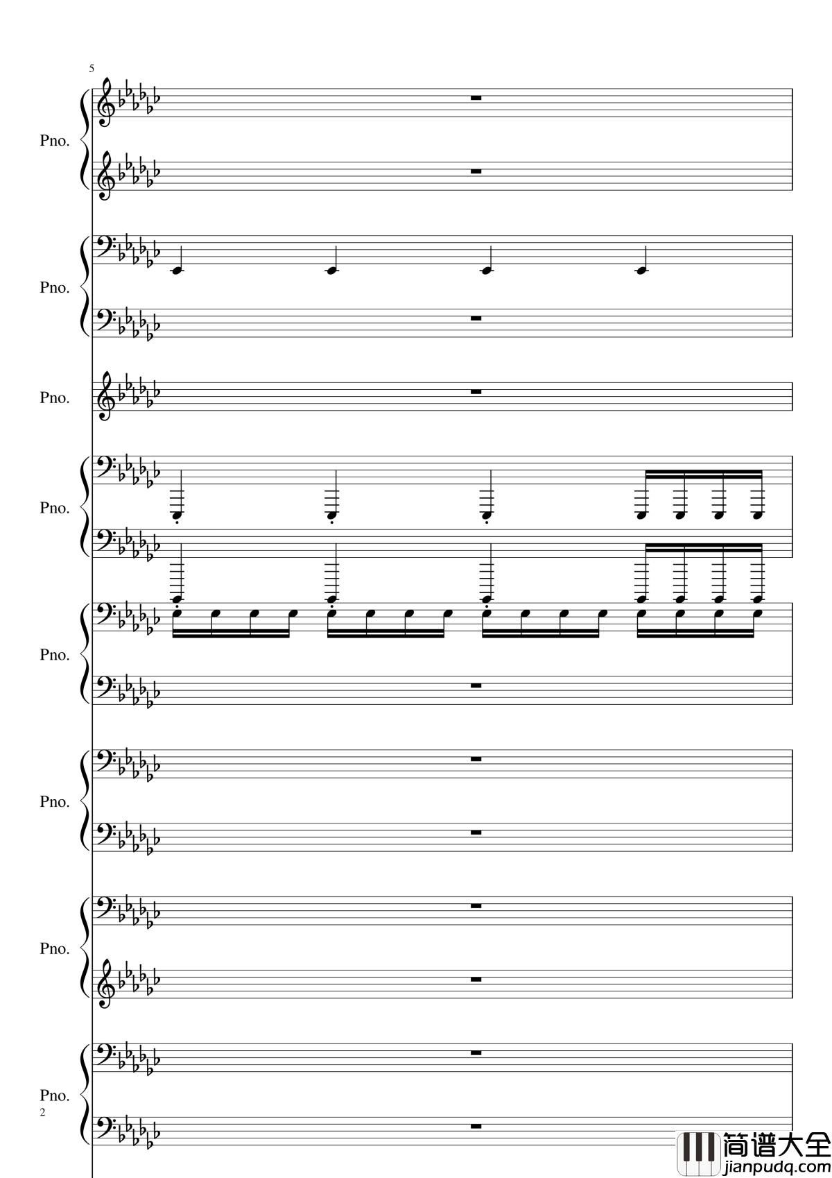 Bad_Apple!!!钢琴谱_黑化