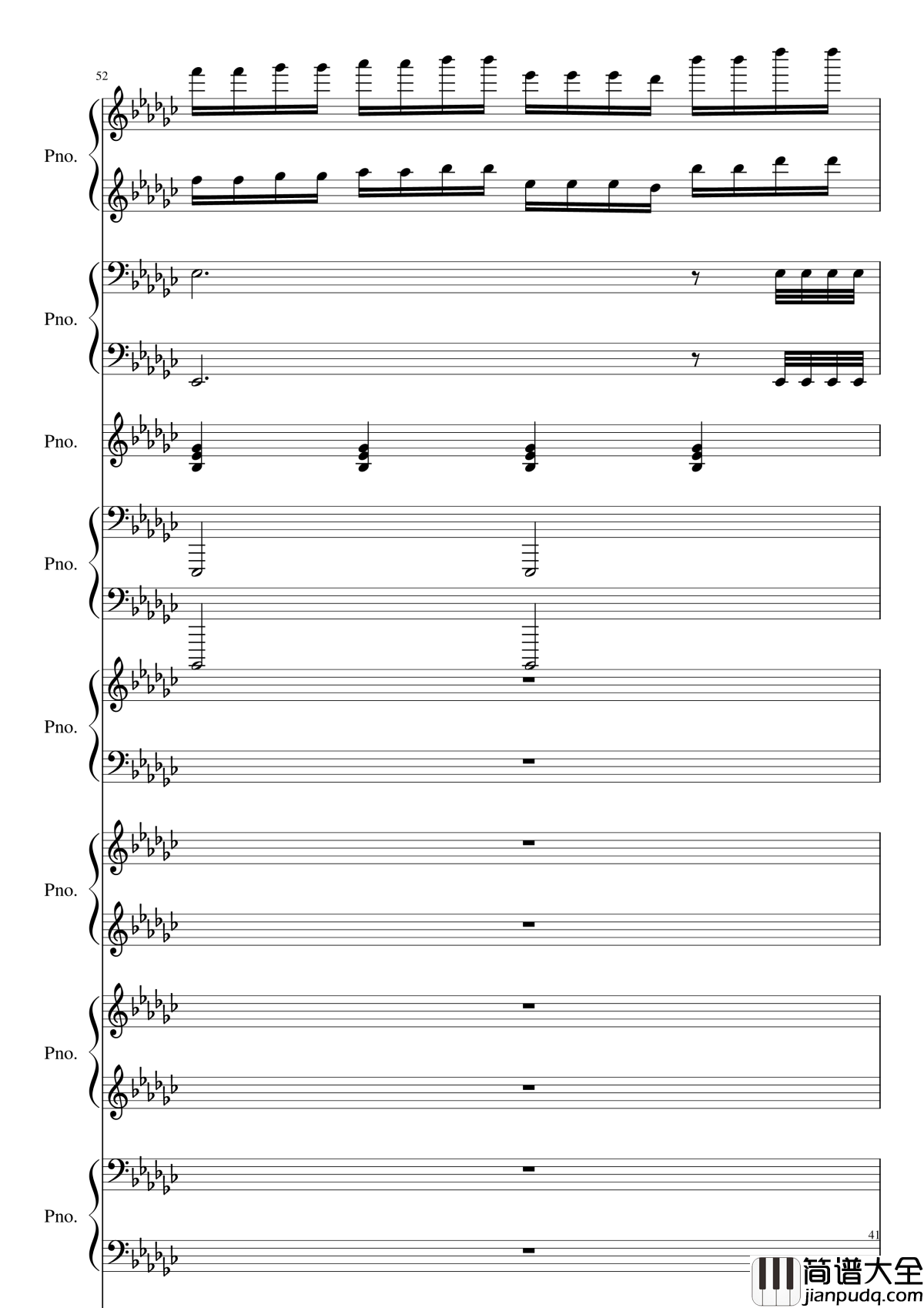 Bad_Apple!!!钢琴谱_黑化