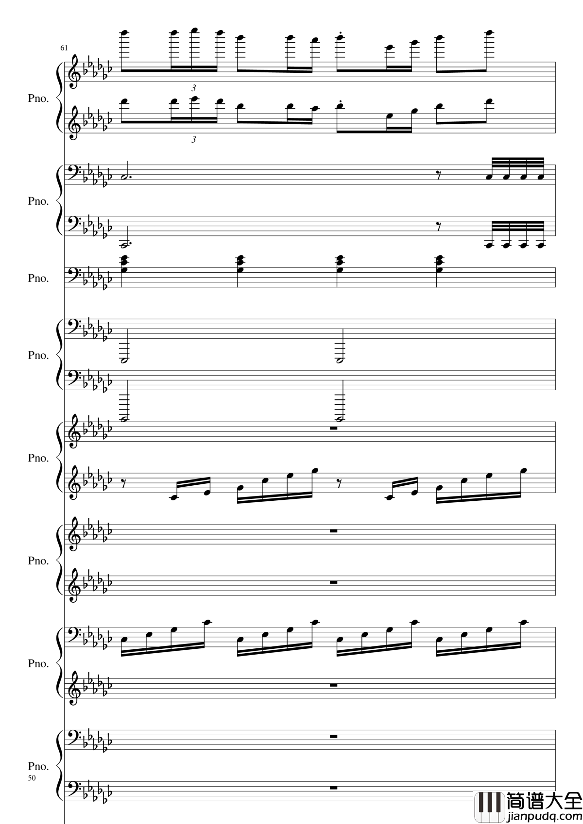 Bad_Apple!!!钢琴谱_黑化