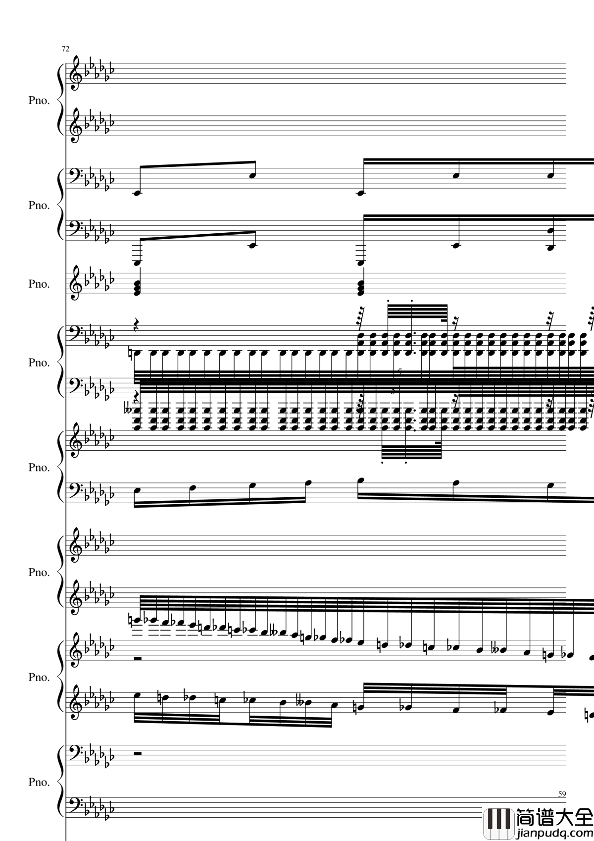 Bad_Apple!!!钢琴谱_黑化