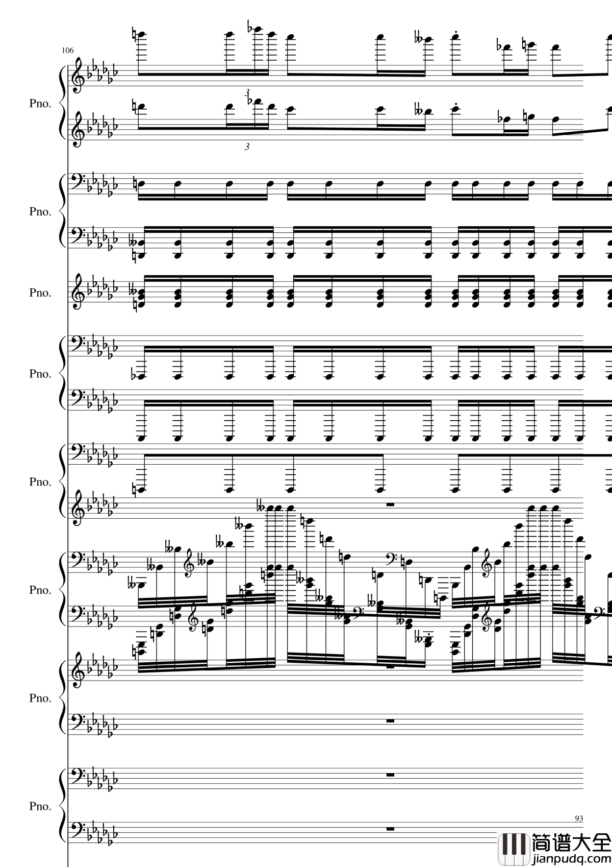 Bad_Apple!!!钢琴谱_黑化