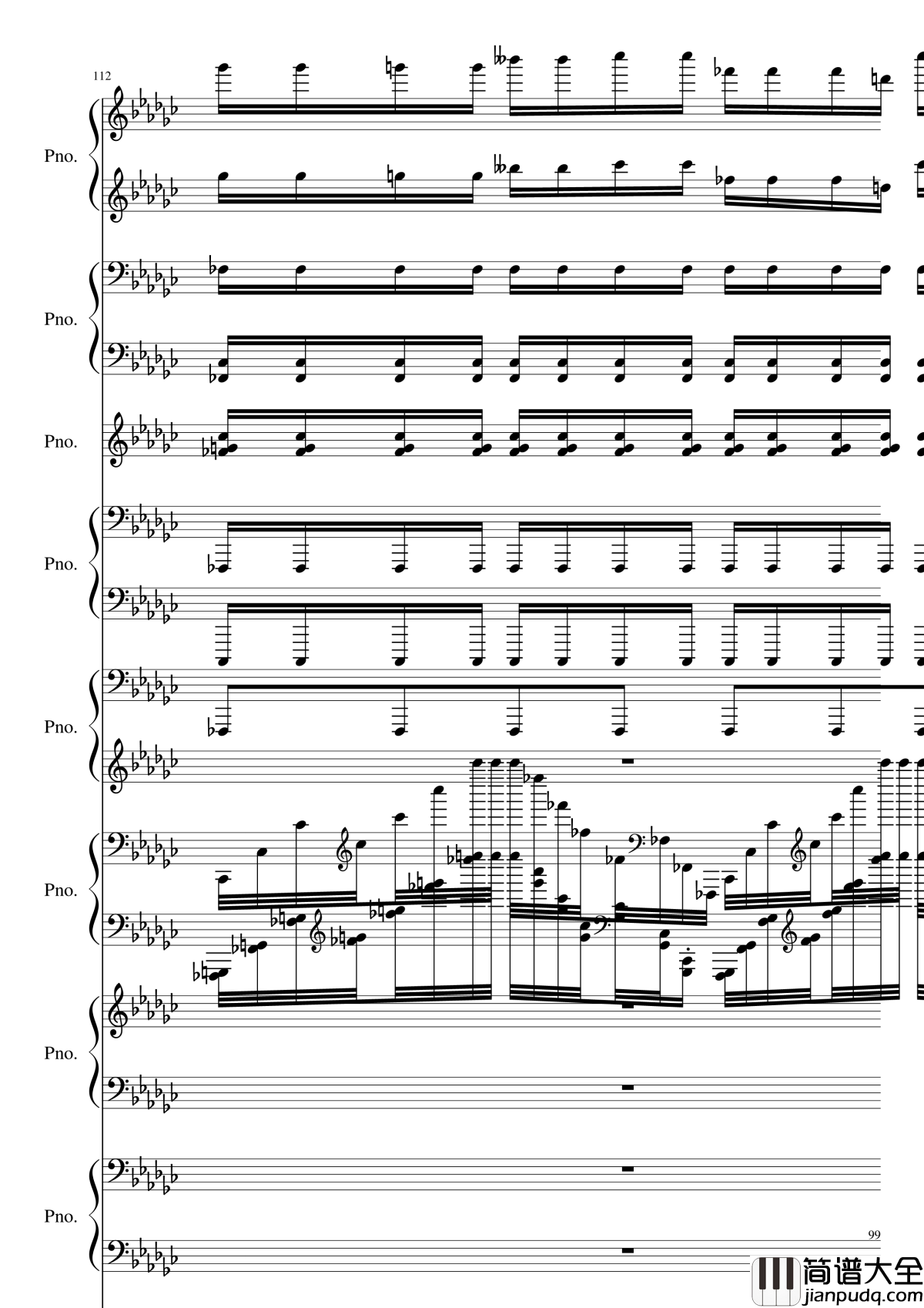 Bad_Apple!!!钢琴谱_黑化