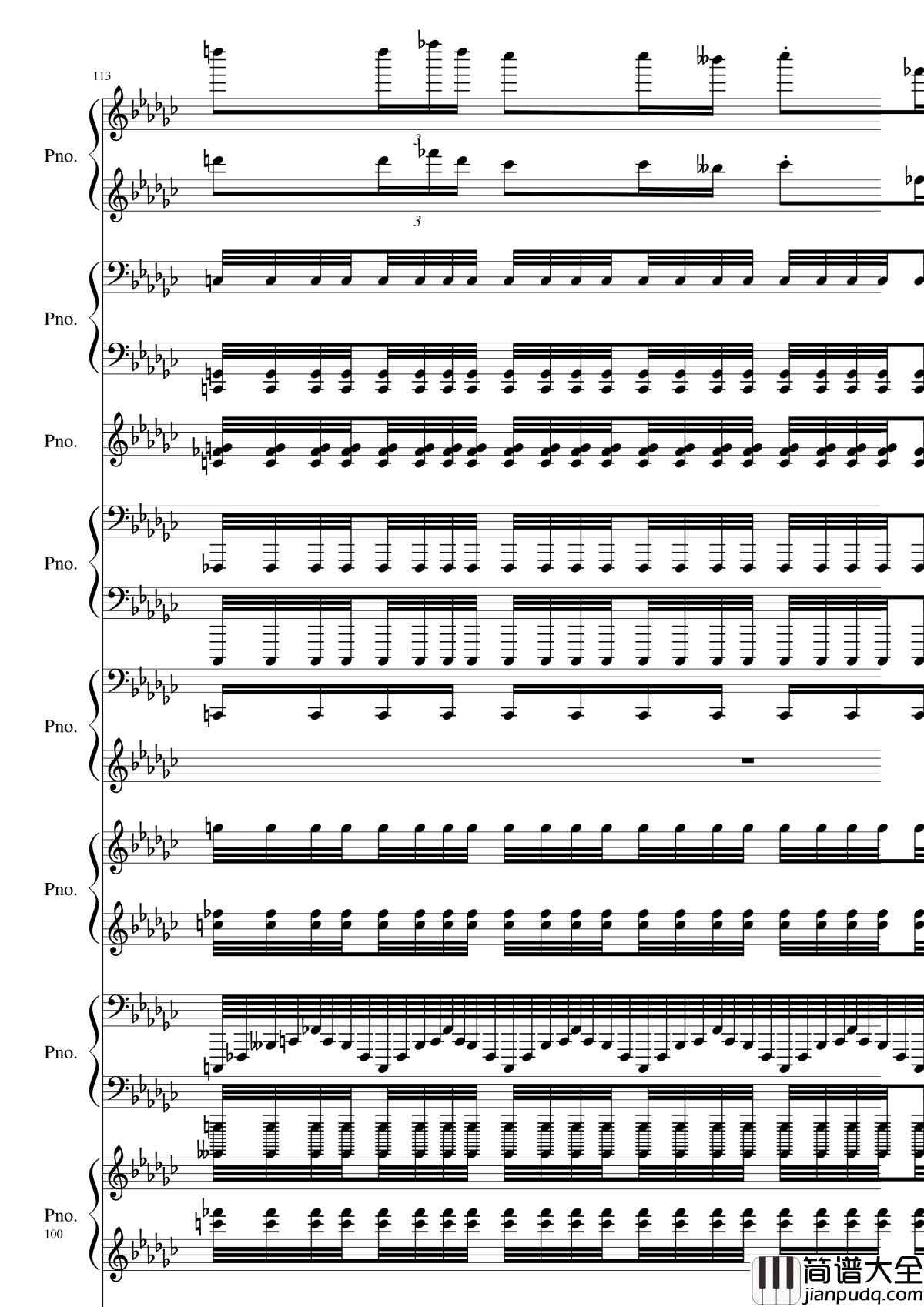 Bad_Apple!!!钢琴谱_黑化