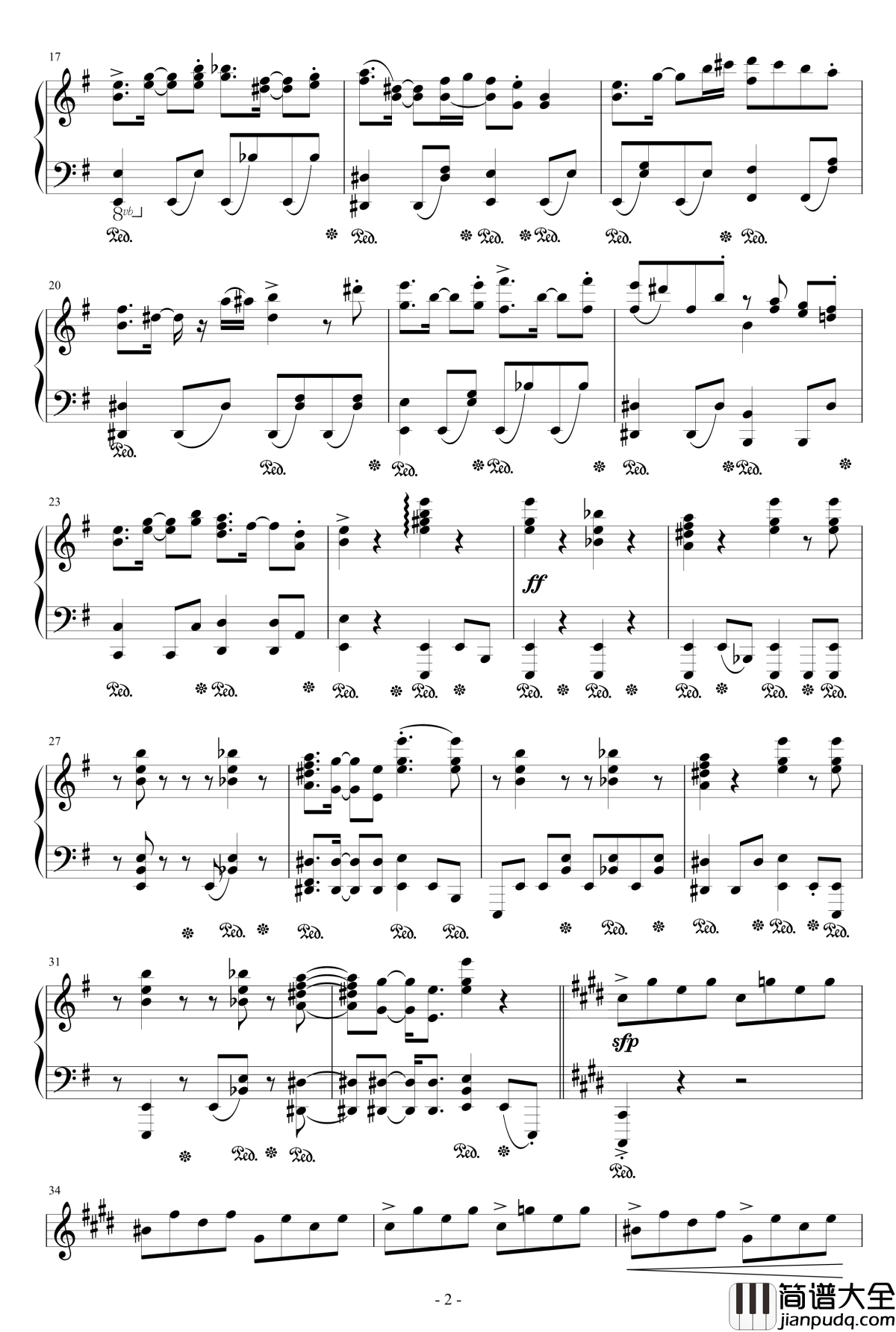 雅钢琴谱_魔法师之夜_触手猴_幻想游戏