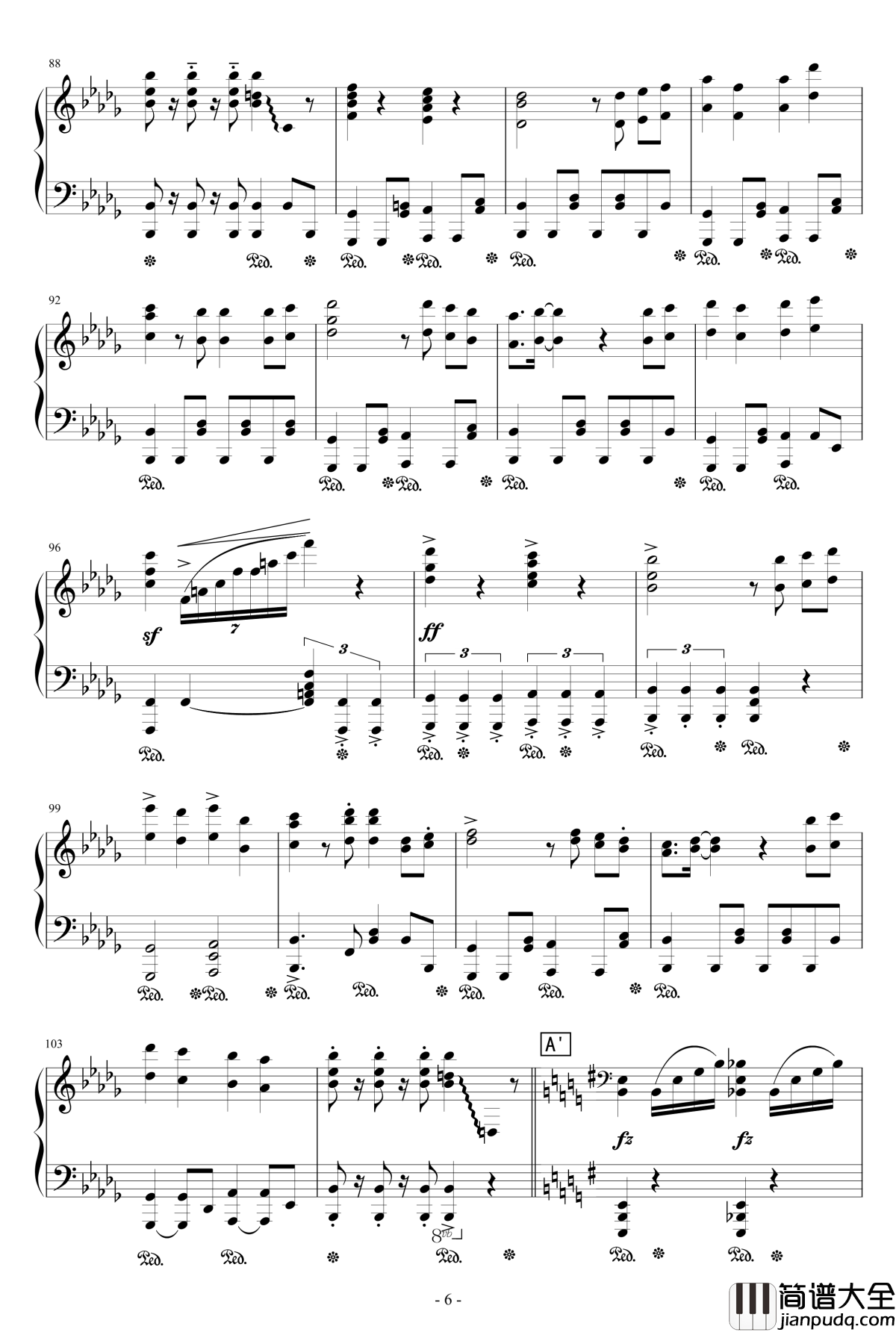 雅钢琴谱_魔法师之夜_触手猴_幻想游戏