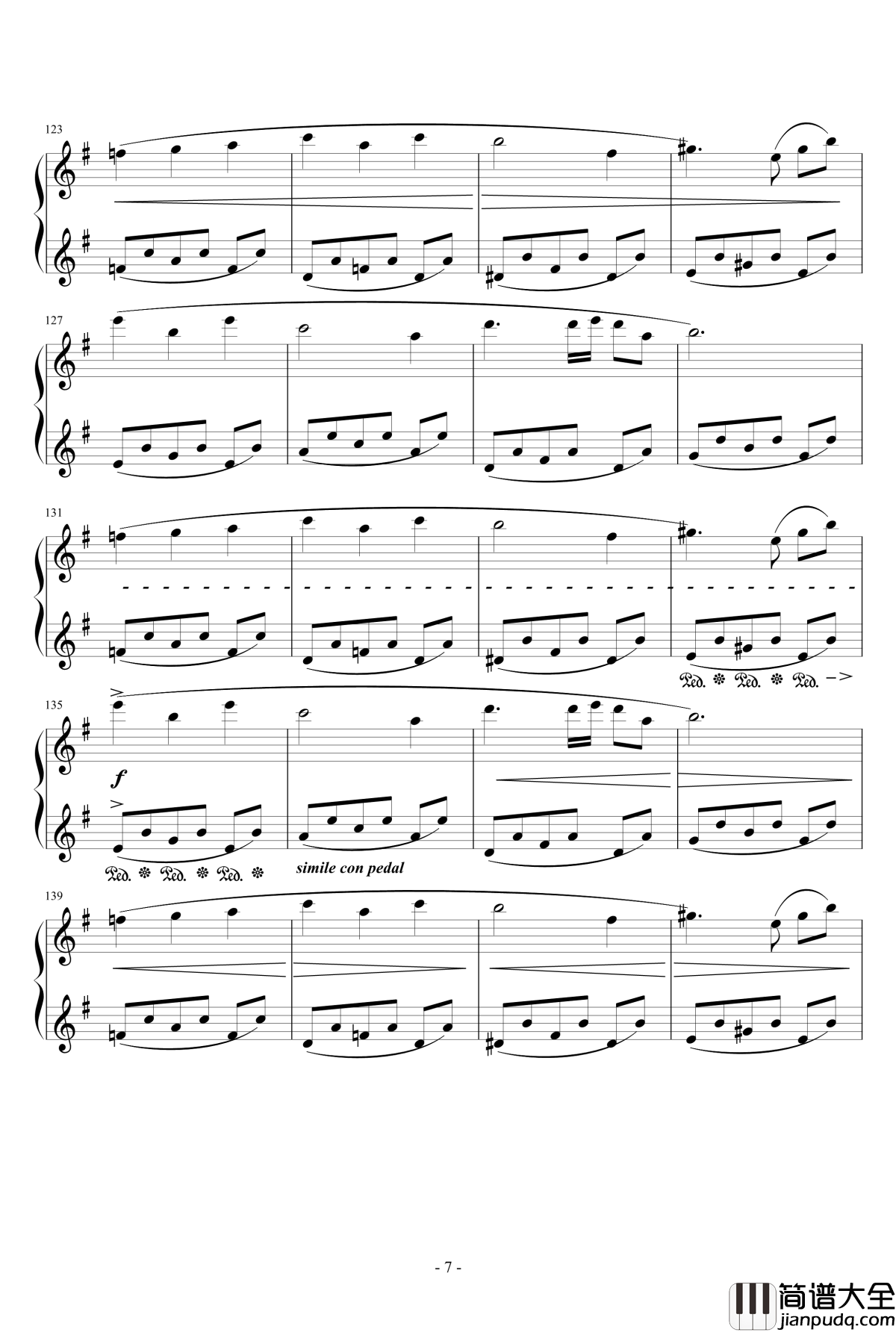 PROMENADE_DANS_LES_BOIS钢琴谱_克莱德曼