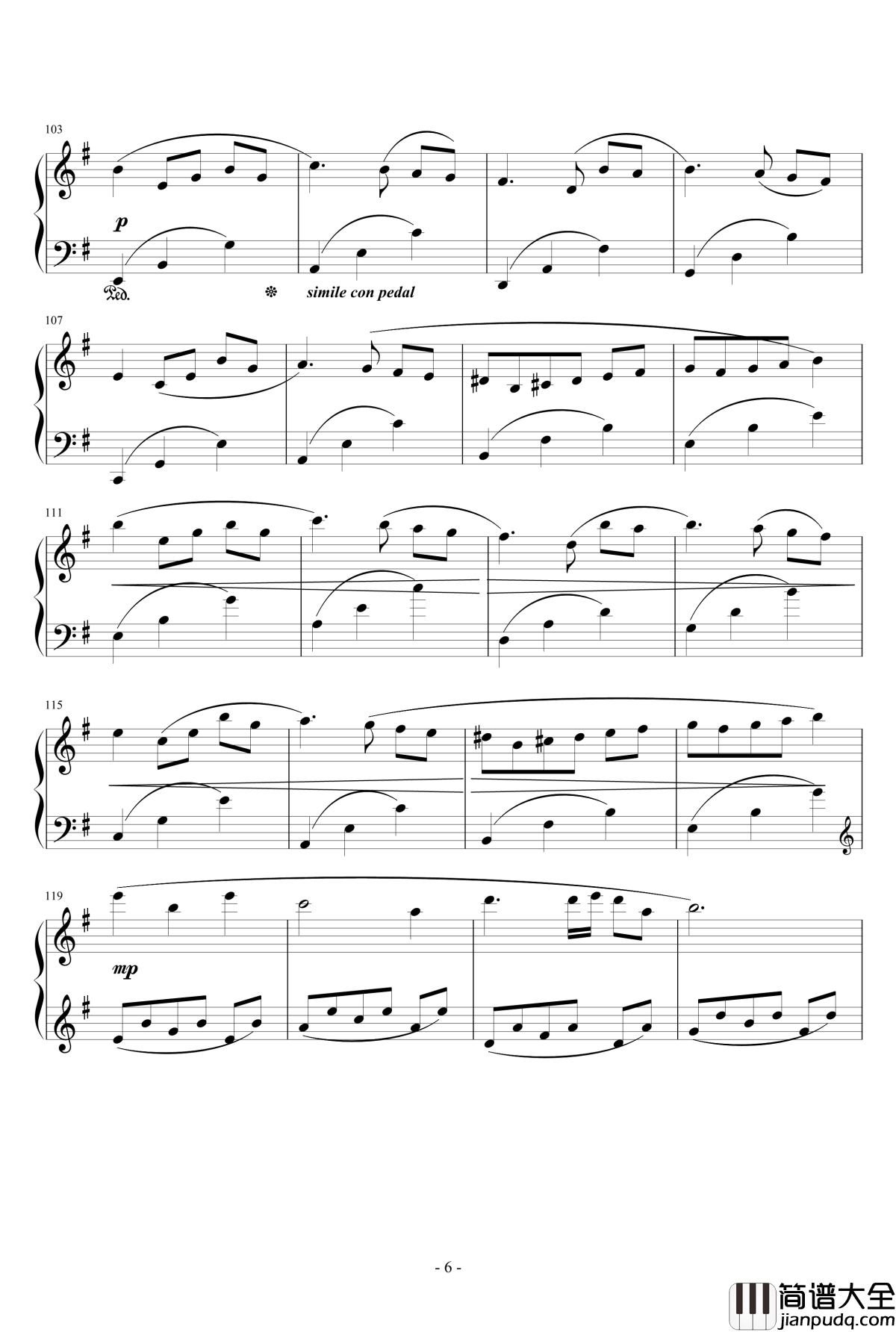 PROMENADE_DANS_LES_BOIS钢琴谱_克莱德曼